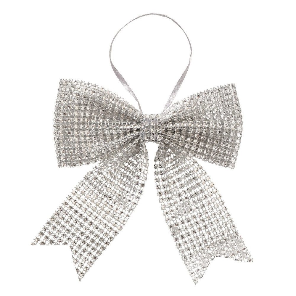 BOLTZE Weihnachtsbaumschleife Boltze Dekoanhänger Blinky, Dekoschleife, Schleife silber, 2058466