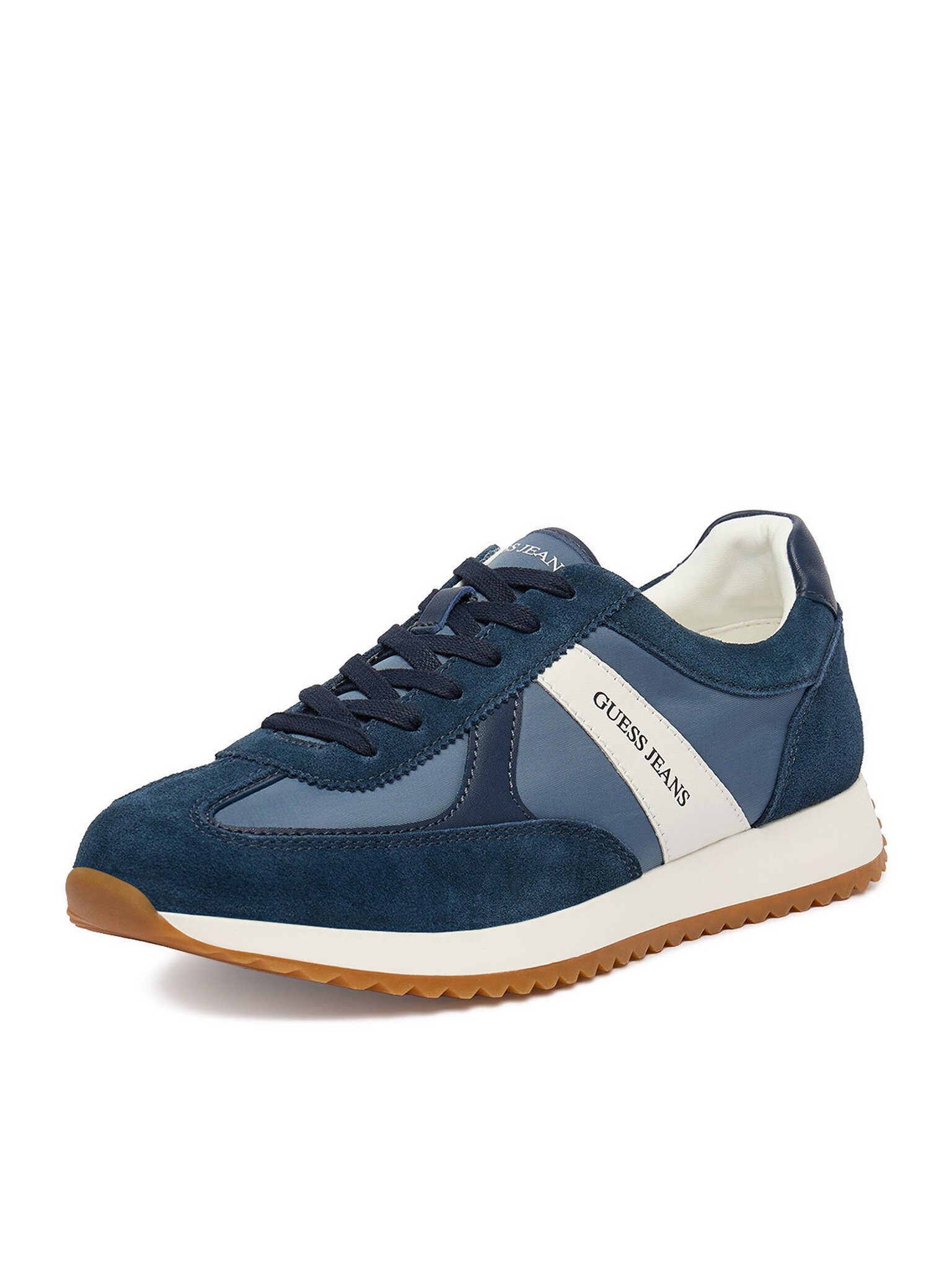 GUESS JEANS Guess Jeans Herrensneaker Weiß, Marineblau GUESS JEANS-EO-ORLANDO-01 1 Sneaker