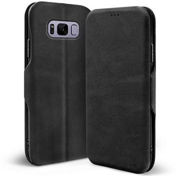 CoolGadget Handyhülle Business Premium Hülle für Samsung Galaxy S8 Plus 6,2 Zoll, Handy Tasche mit Kartenfach für Samsung S8+ Schutzhülle