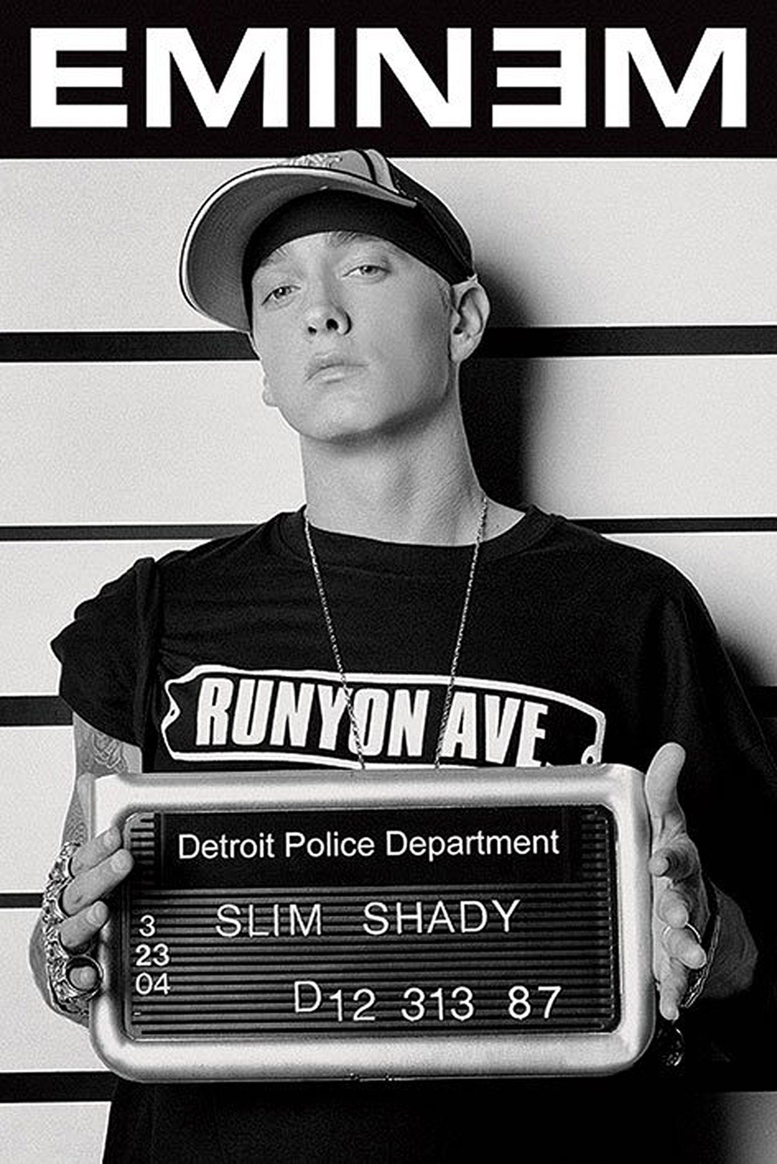 PYRAMID Poster Eminem Poster Verbrecherkartei 61 günstig online kaufen