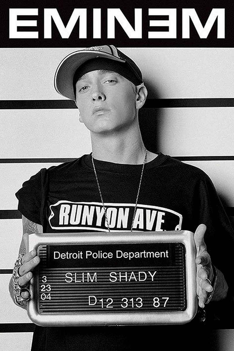 PYRAMID Poster »Eminem Poster Verbrecherkartei 61 x 91,5 cm«