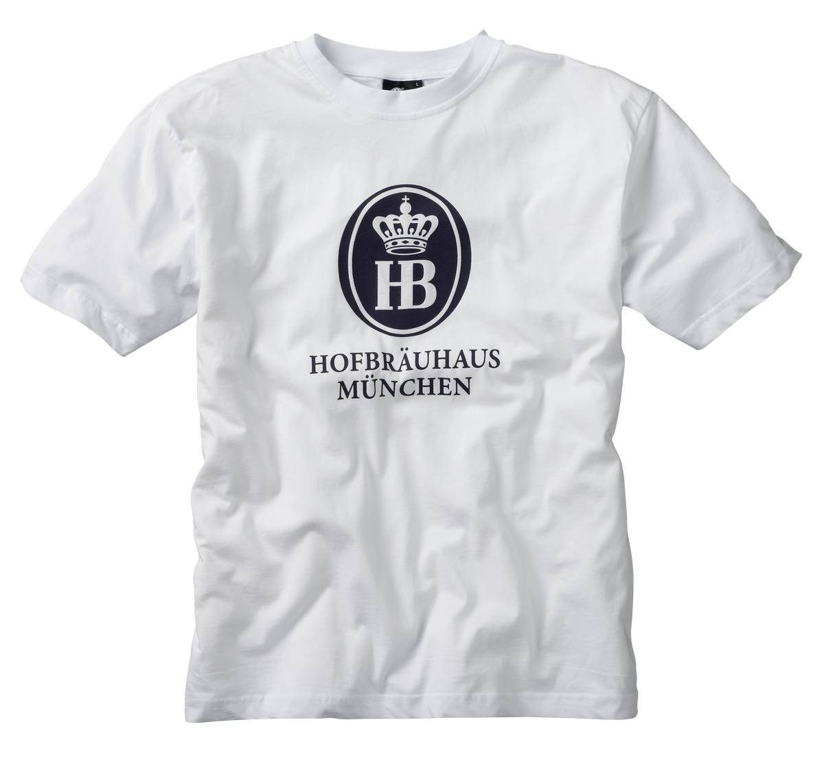 Hofbräuhaus Herren "Klassisch" München T-Shirt Weiß T-Shirt