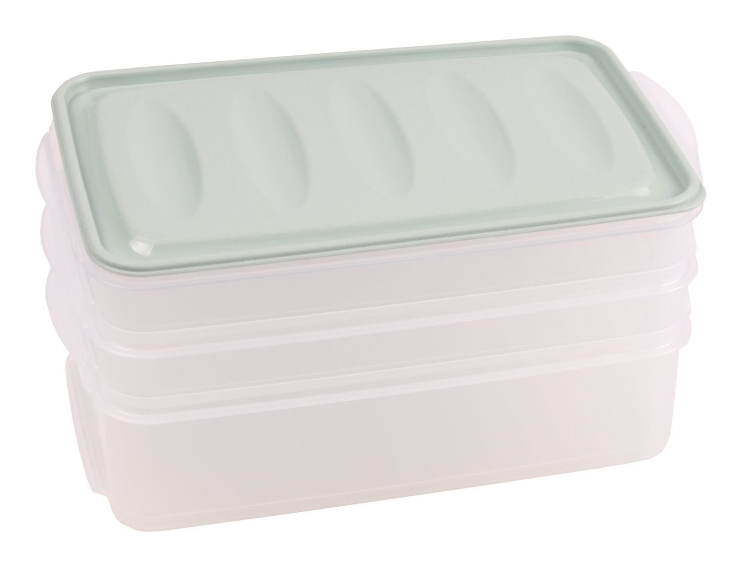 Jelenia Vorr, petrol Aufschnittbox Aufschnittdosen-Set Vorratsdose Frischhaltedose Kühlschrankdose Kunststoff Plast