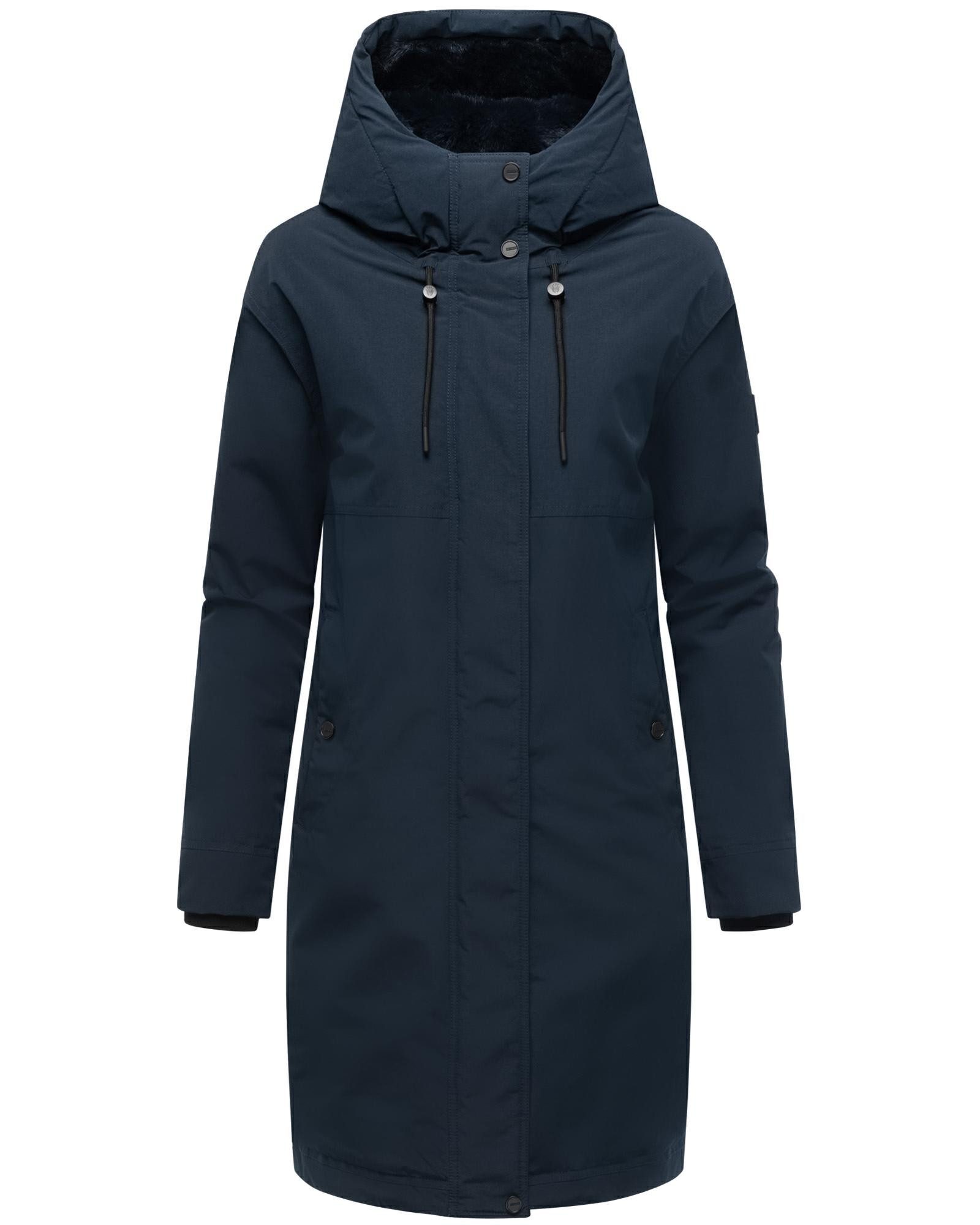 Navahoo Wintermantel Hageltanz 14 Warmer Damen Kurzmantel mit Kapuze