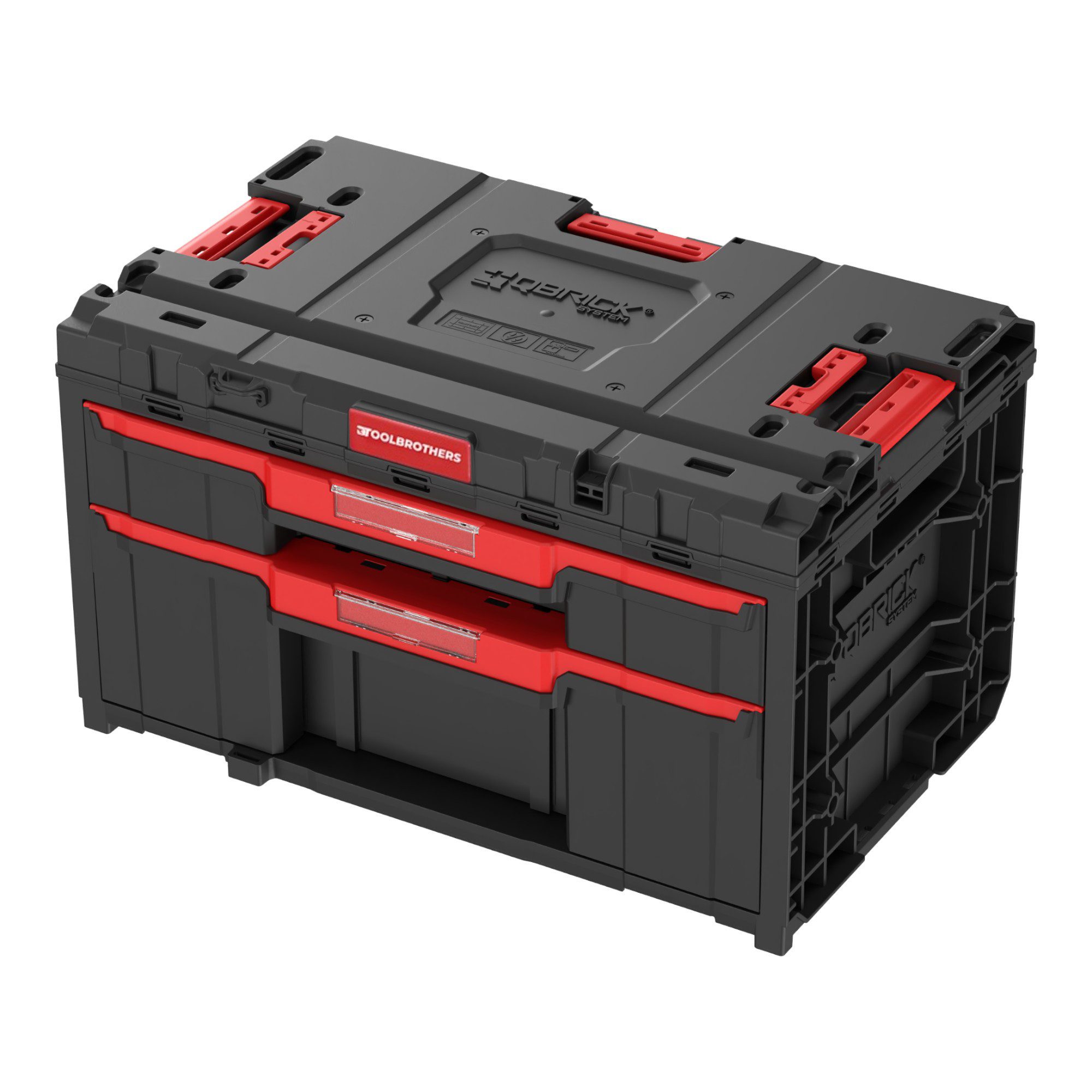 Toolbrothers Werkzeugkoffer RHINO XXL Drawer 2 Plus ECO mit zwei Schubläden + Trennwände IP66
