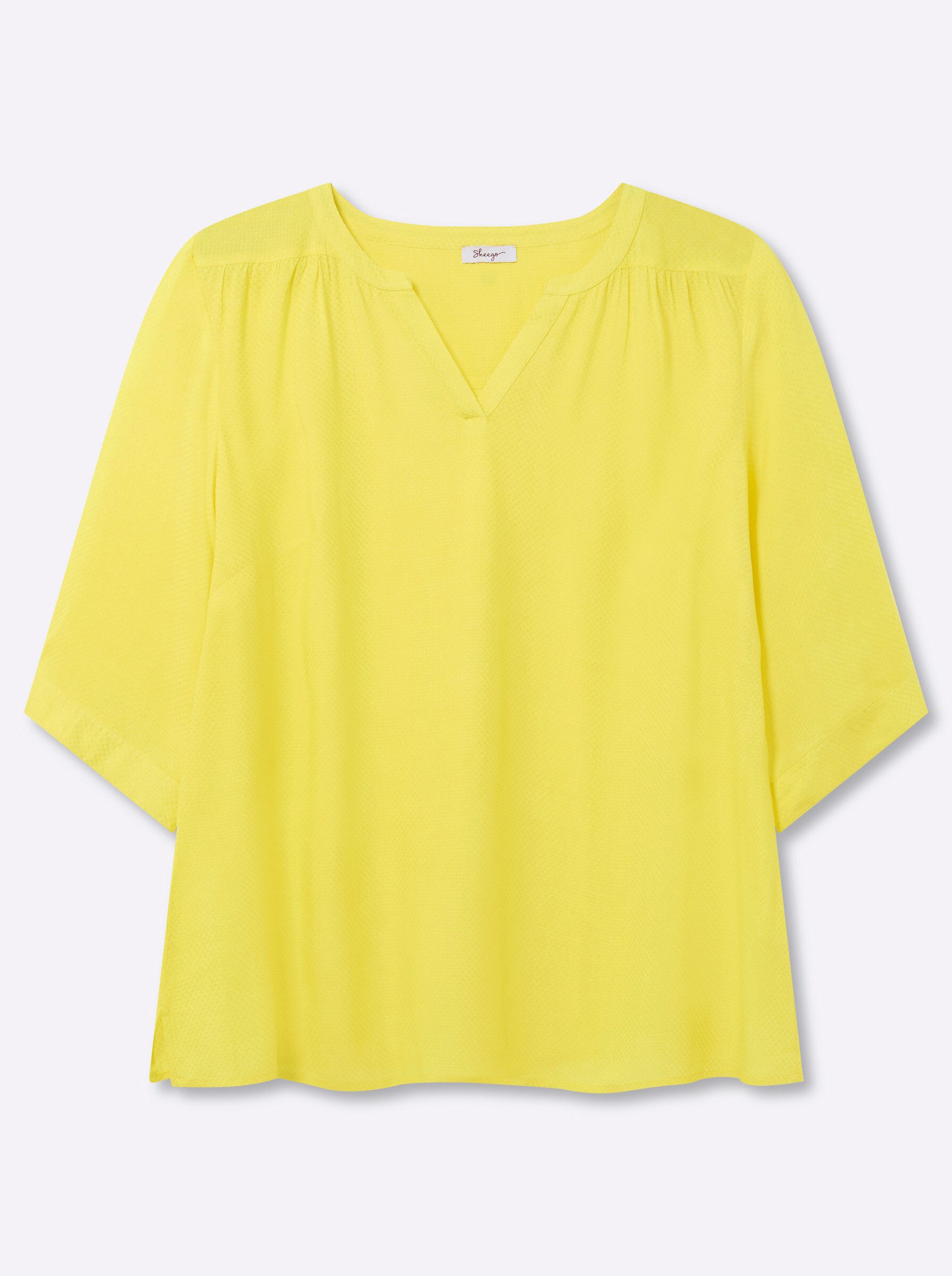 Klassische Bluse Tunika 3/4-Arm