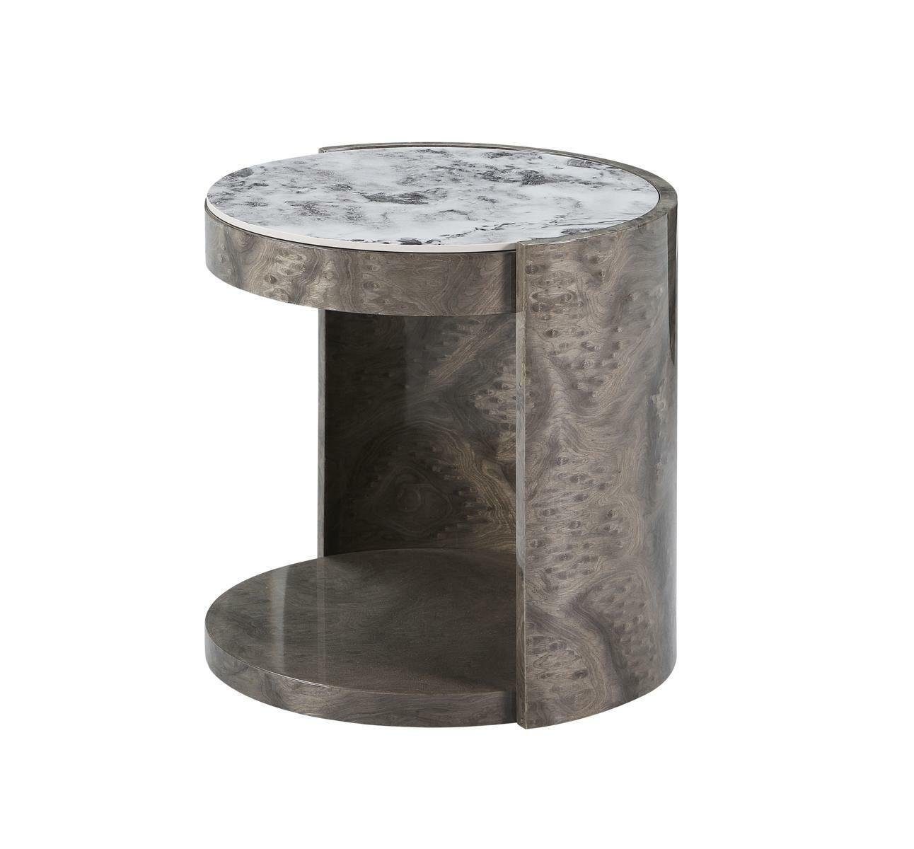 JVmoebel Beistelltisch Beistelltisch Runder Tische Wohnzimmer Design Tisch Designer Marmor