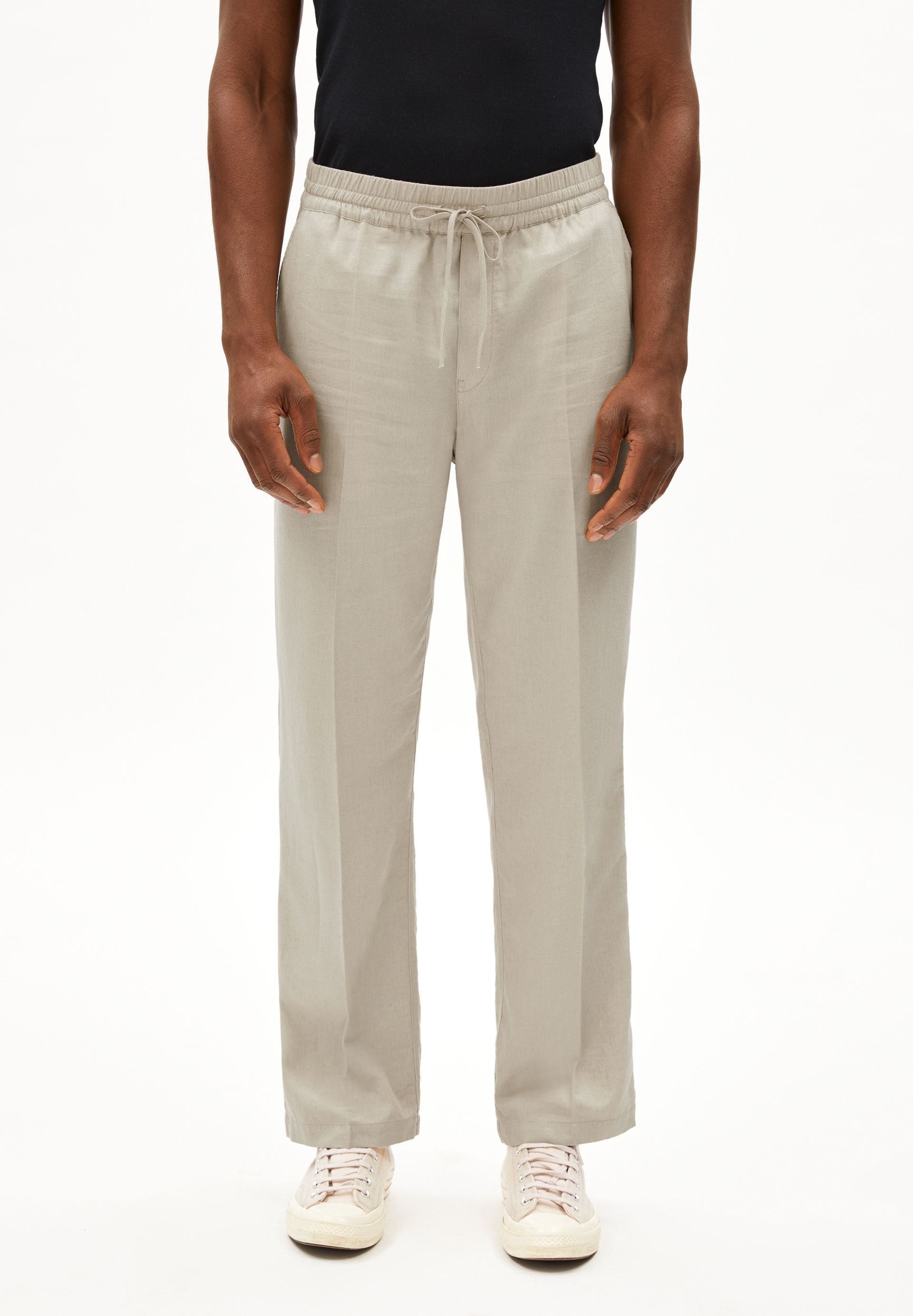 Stoffhose LUKAA LINO Webhose aus Leinen-Mix