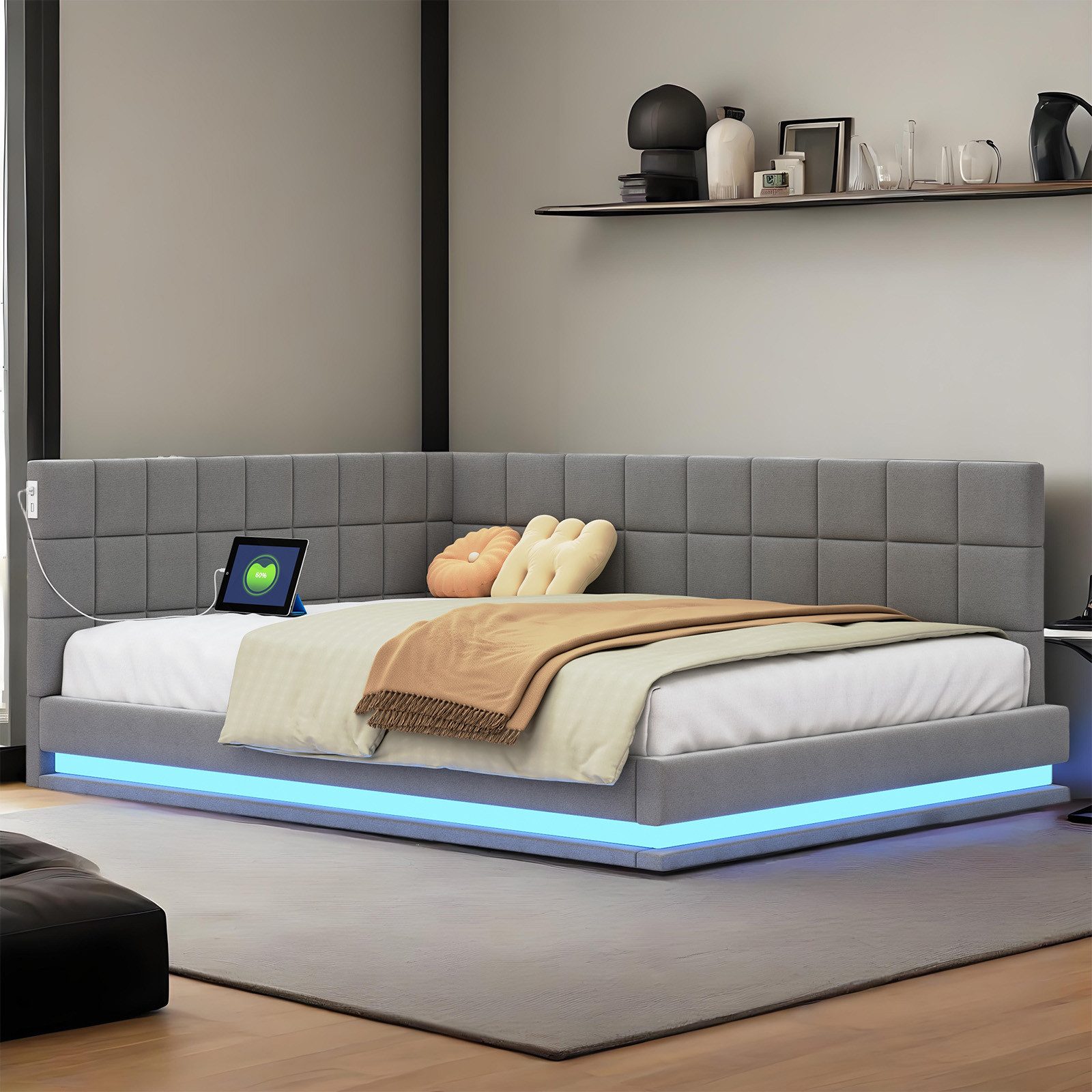 REDOM Schlafsofa Polsterbett,Funktionsbett,Jugendbett, Multifunktionales Po günstig online kaufen