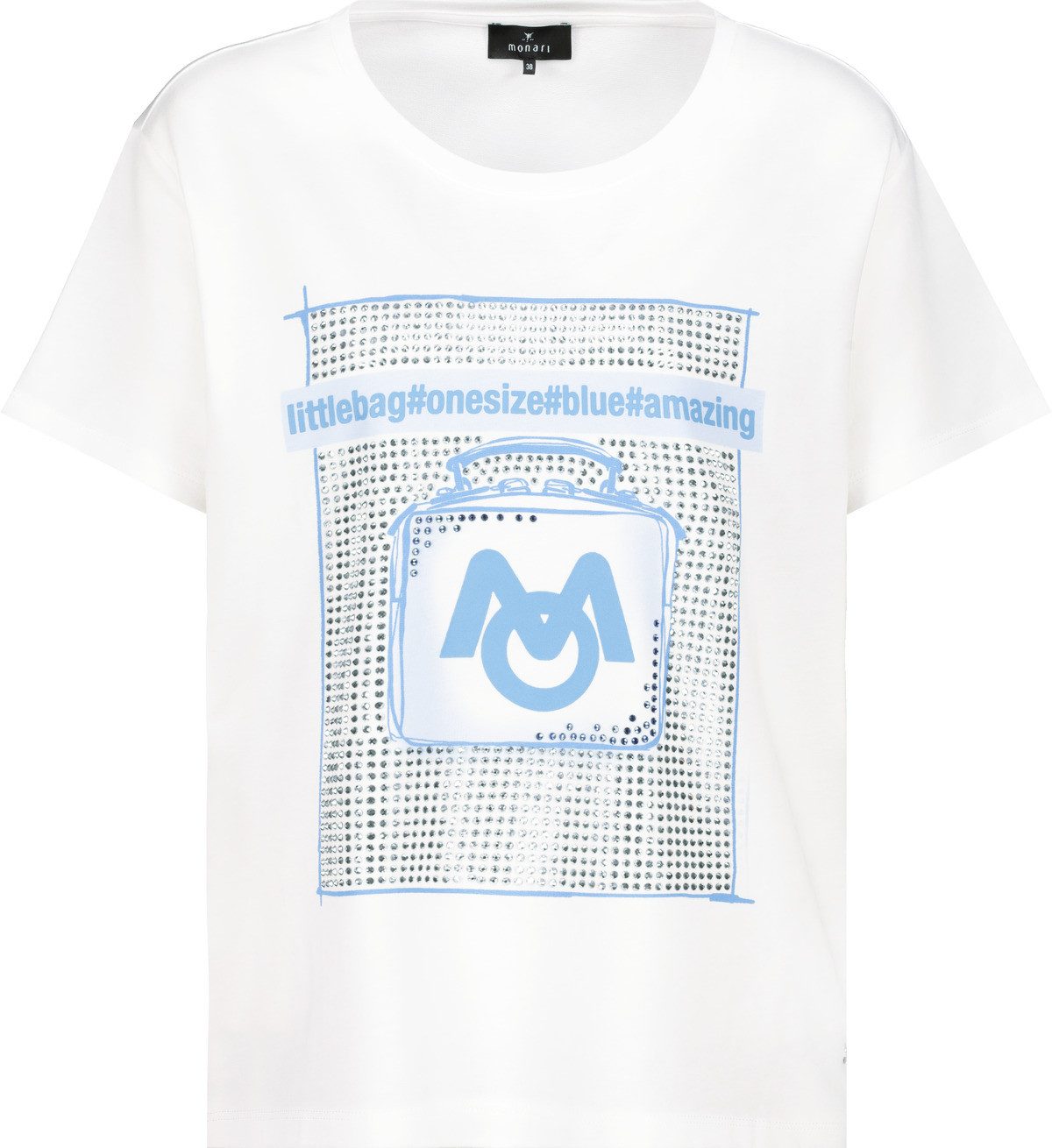 Monari Kurzarmshirt T-Shirt off-white-Monari 1