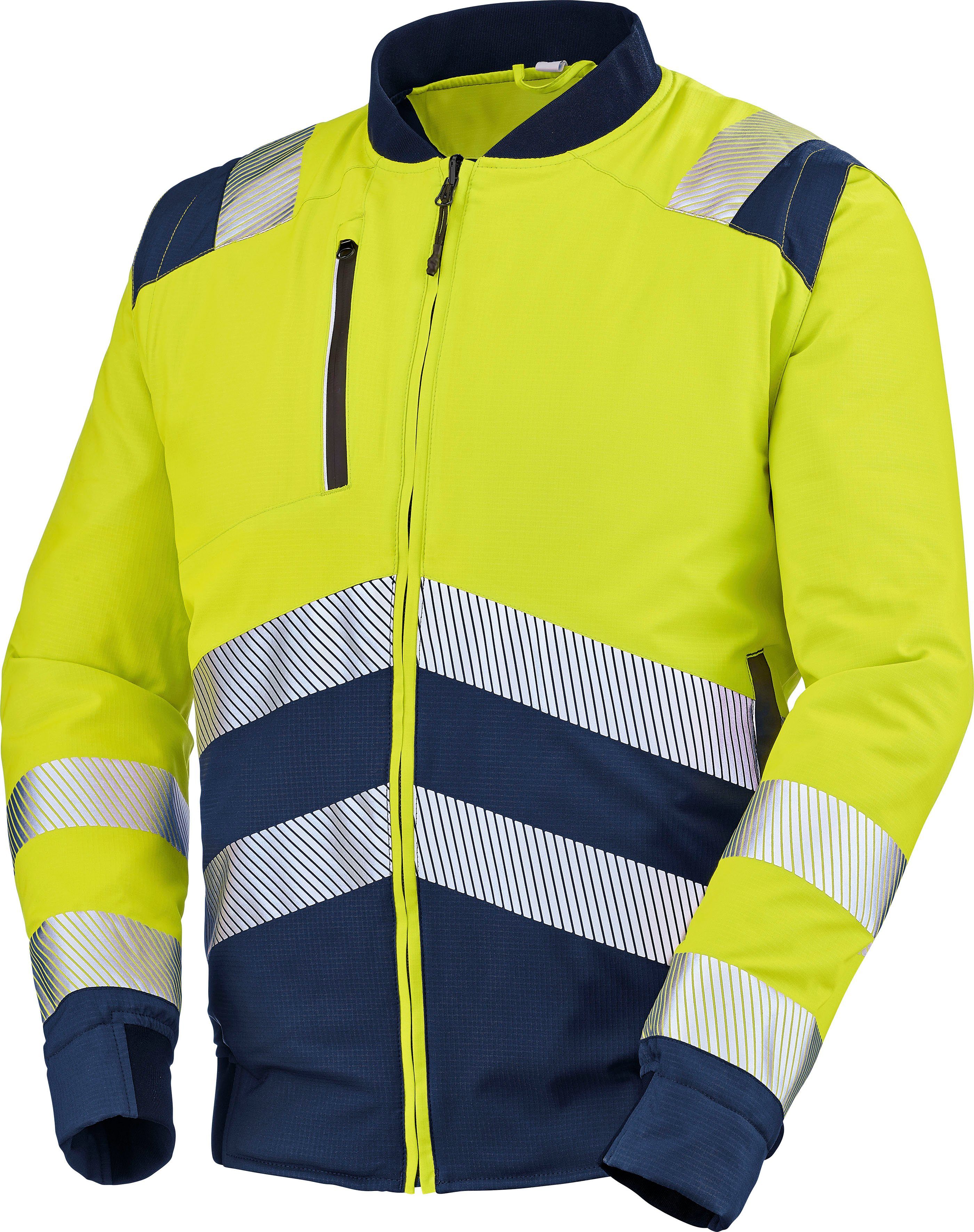 Cepovett 3XL, - NAVY FLUO Arbeitsjacke Hochsichtbare Teddy-Jacke GELB Gr. PU-Membrane / Unisex "Alpilles" Warnschutz, S