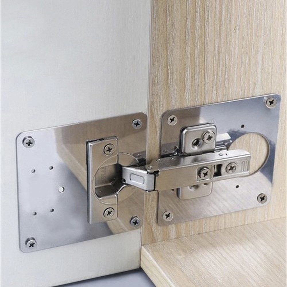MALATEC Holz-Reparaturset Scharnier-Reparaturplatte Möbelscharniere, Spar-Set, 4-St., einfache Montage, Ideale Lösung zur Wiederherstellung beschädigter Löcher – Bild 5 von 5