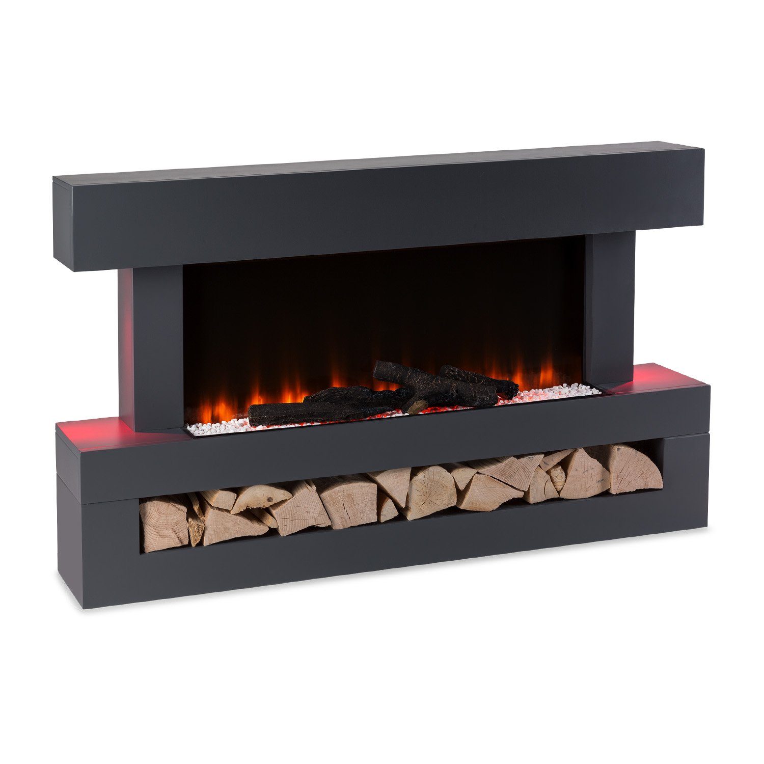 Klarstein Elektrokamin Studio Light & Fire, elektrischer Kamin mit Heizfunk günstig online kaufen