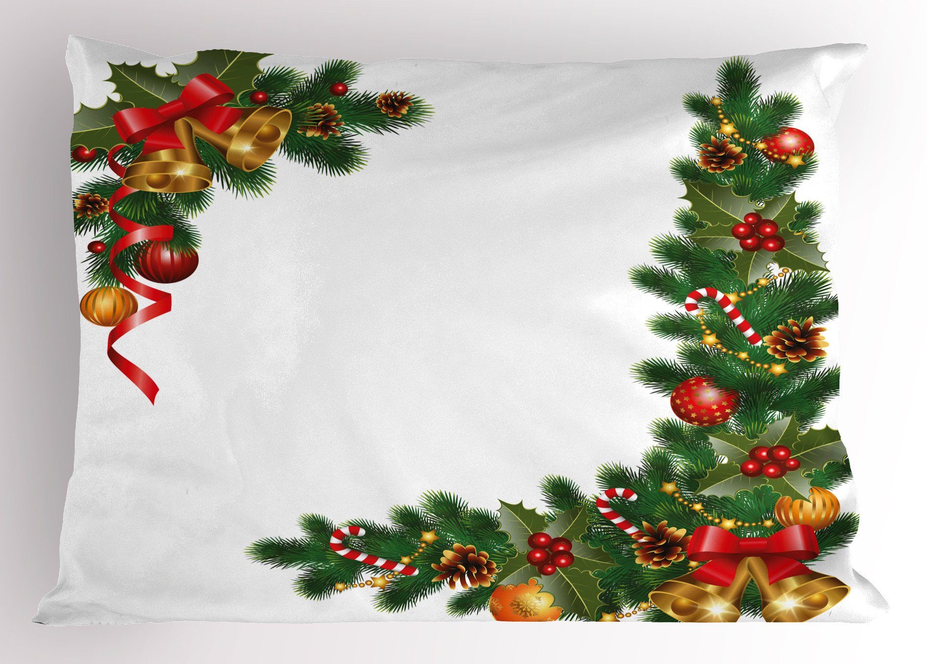 Kissenbezüge Dekorativer Standard King Size Gedruckter Kissenbezug, Abakuhaus (1 Stück), Weihnachten Baum Objekte