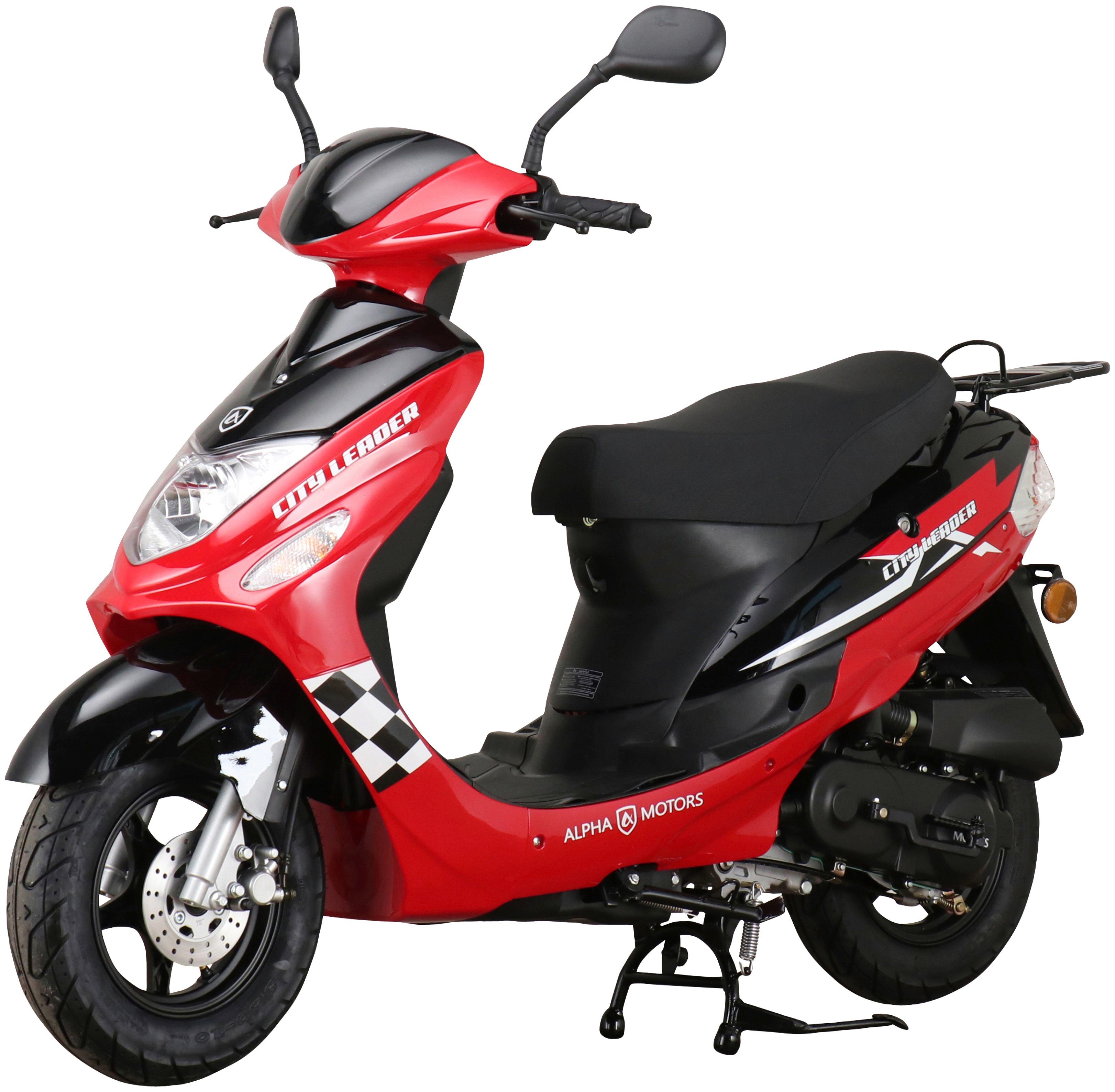 Alpha Motors Mofaroller rot Euro 25 km/h, ccm, 50 CityLeader, 5