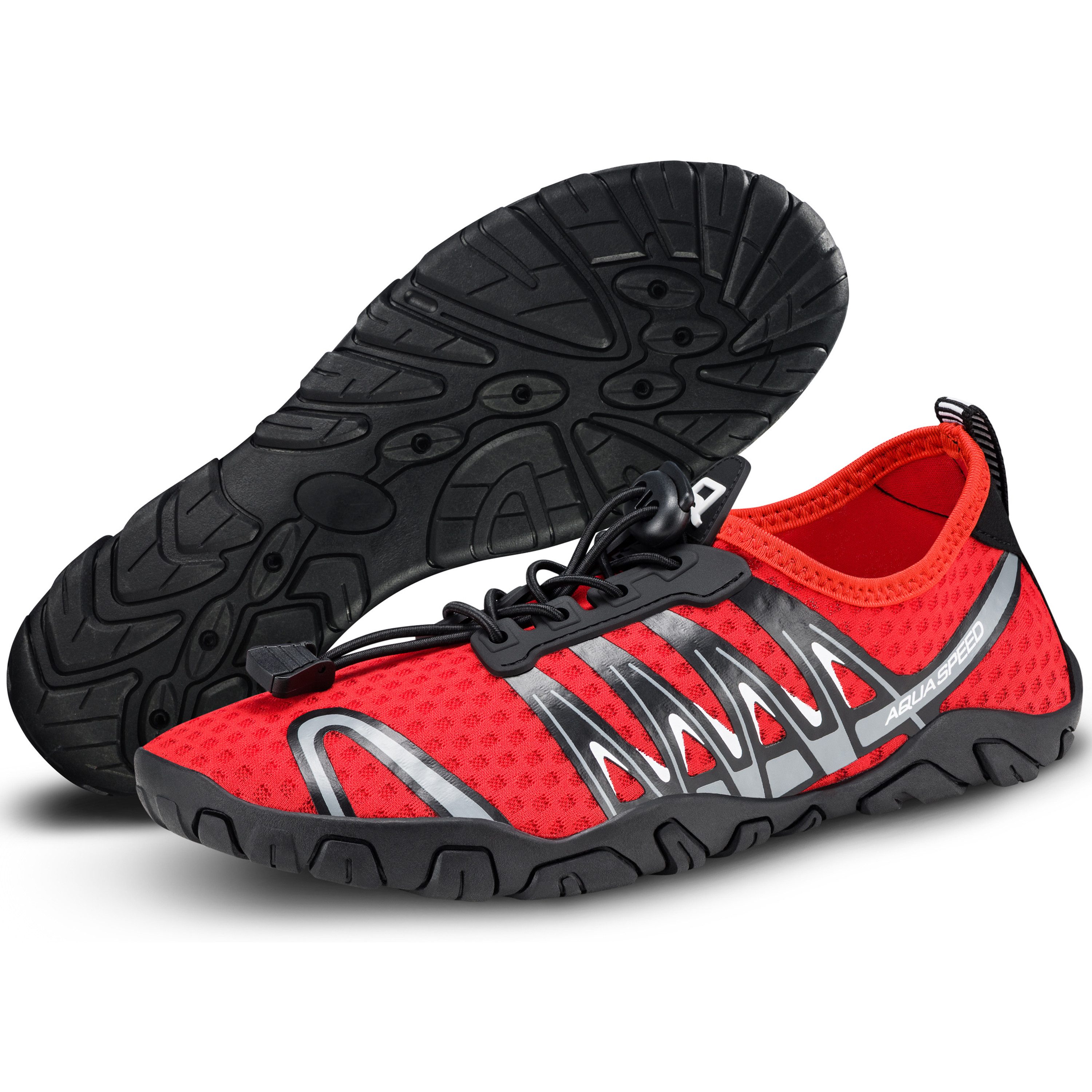 Aqua Speed Gekko Schwimmschuhe Gr. 39 – Rot/Schwarz + Handtuch-Set Wassersc günstig online kaufen