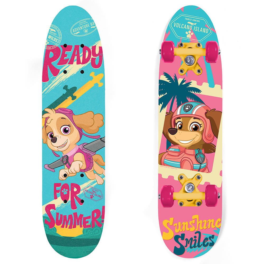 PAW PATROL Skateboard Skye 61 cm – Kinder Holz Skateboard 24 Zoll Funboard, Kinder Skateboard, rutschfeste Oberfläche, 9-lagiges Ahornholz