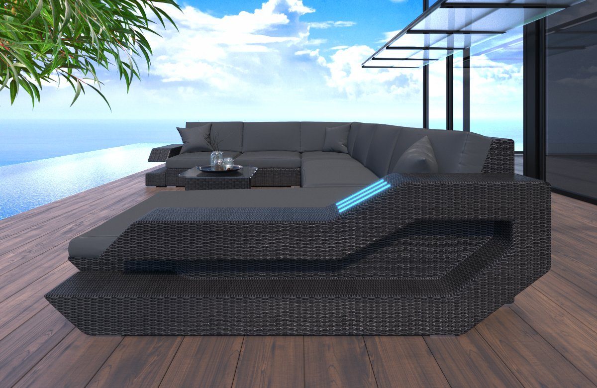 Sofa Dreams Gartenlounge-Set Ravenna, U Form XXL