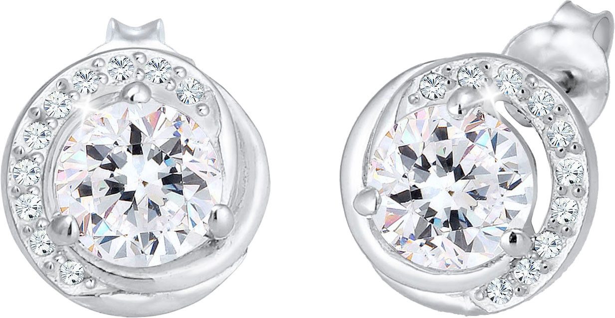 Elli Paar Ohrstecker Schmuck Geschenk Silber 925 Ohrringe, mit Glasstein günstig online kaufen
