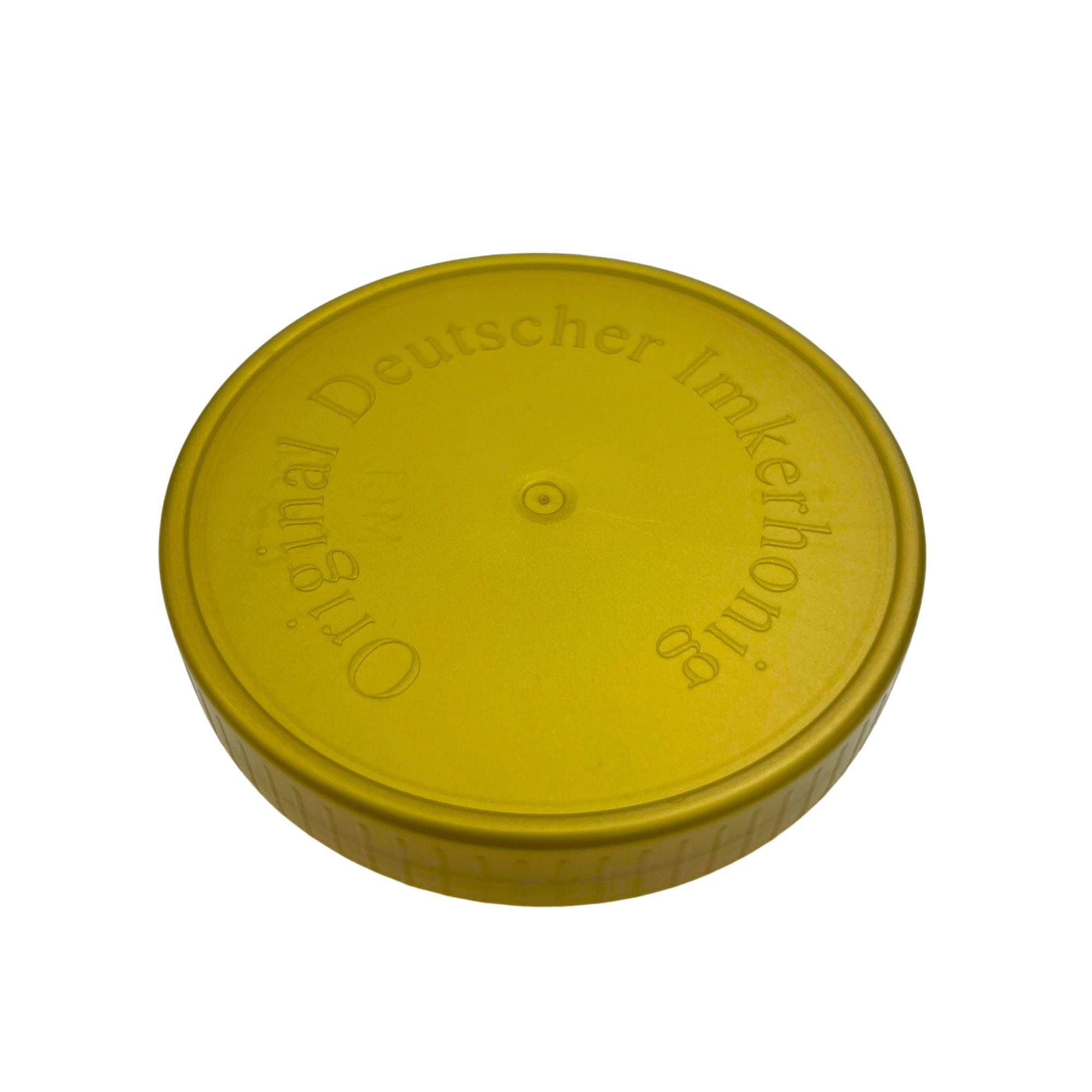 BIENEN SCHMIDT Einmachglas 60x Ersatzdeckel Schraubdeckel NEUTRAL für 500 g Neutral Gläser, (60 Stk), Schraubdeckel mit Prägung "Original Deutscher Imkerhonig"