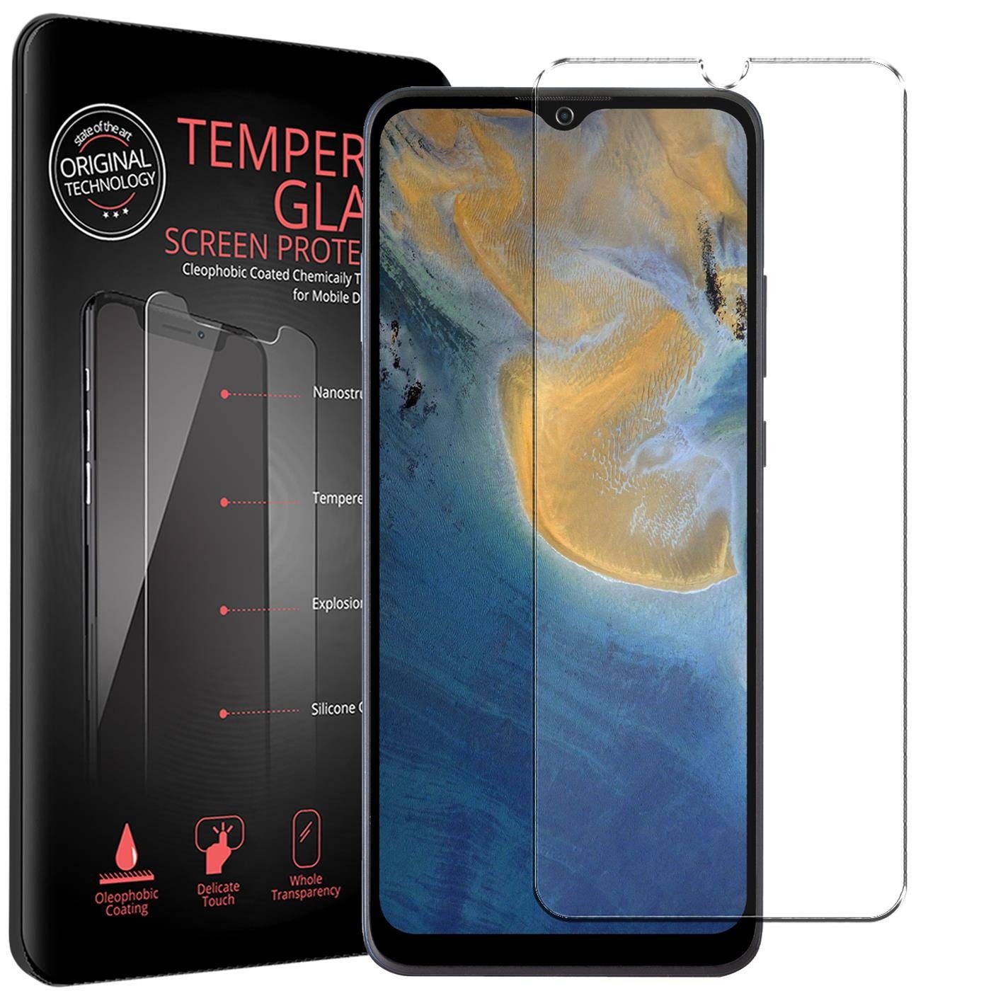 CoolGadget Schutzfolie Panzerfolie für ZTE Blade A51, (9H Härtegrad, 2x Schutzglas, 1xReinigungset), Displayfolie Panzer Schutzfolie 2 Stück für ZTE Blade A51 Glas Folie