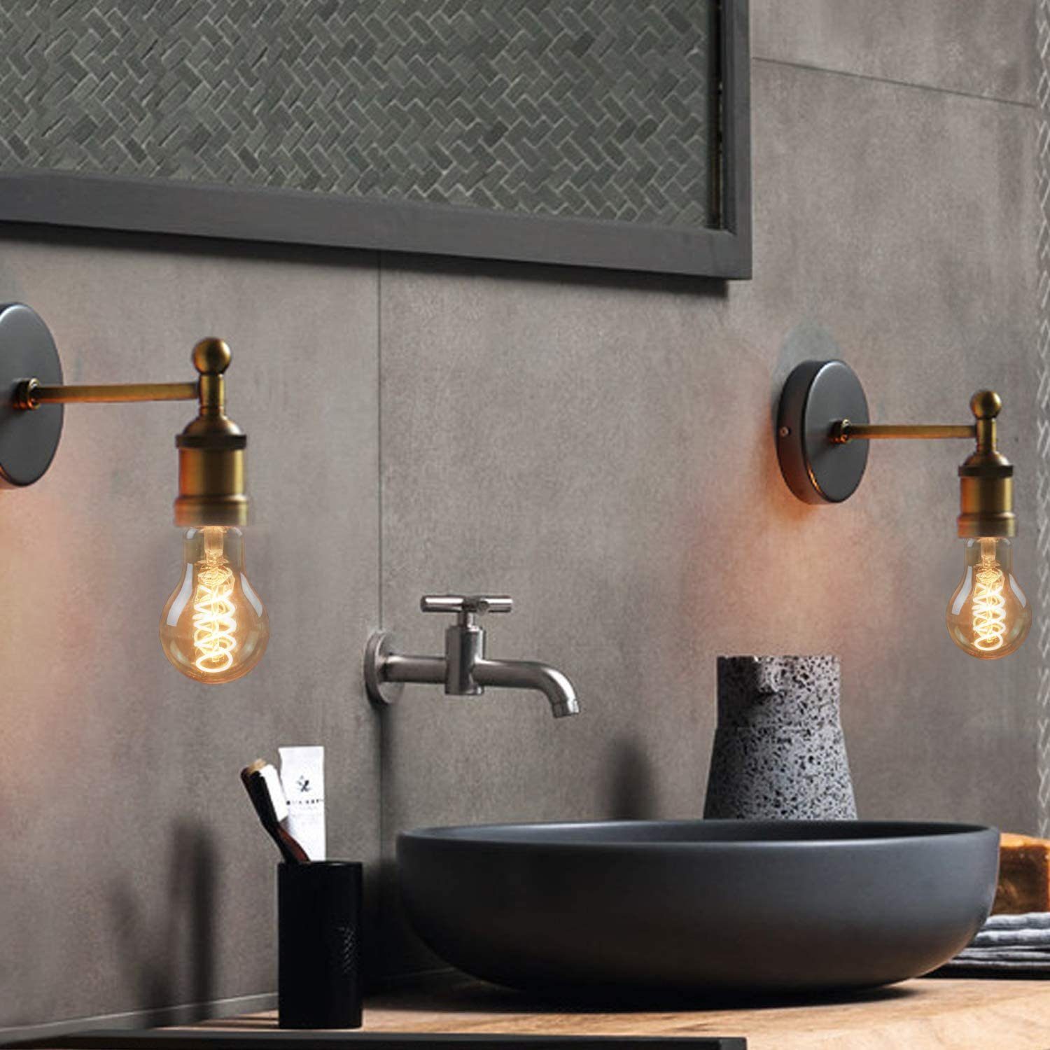 ZMH LED-Leuchtmittel Edison Vintage Glühbirne 4W Glühlampe A60 Antike Bulb günstig online kaufen