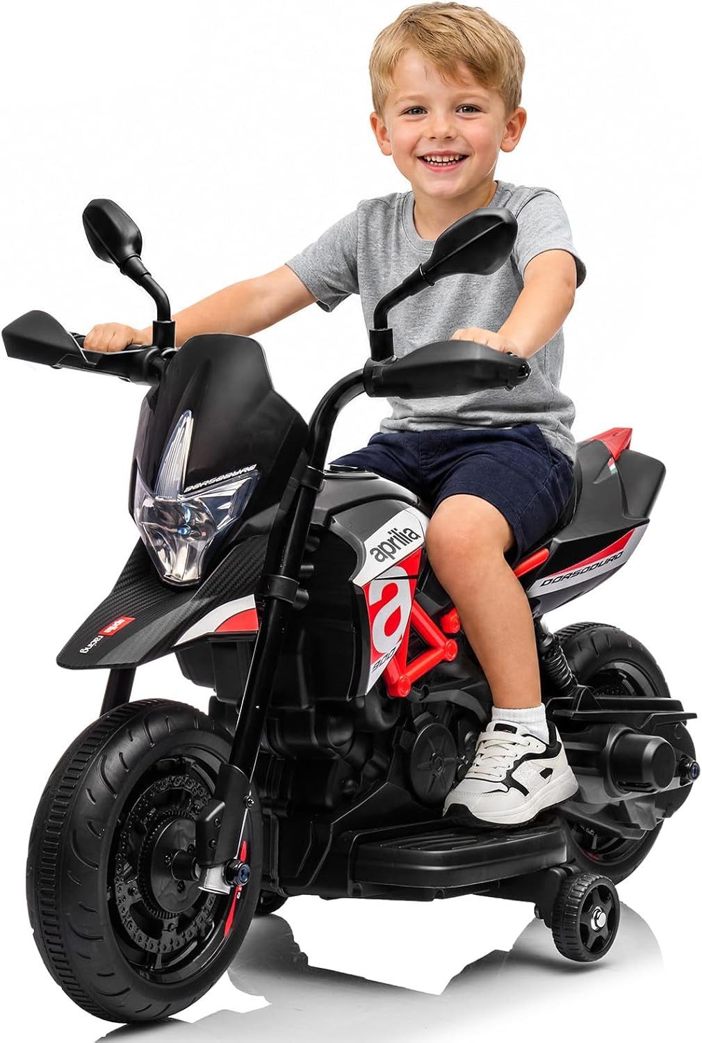 GarveeMore Elektro-Kindermotorrad für Kinder, 6 V, 4.5AHElektromotorrad, für Kinder von max.20kg