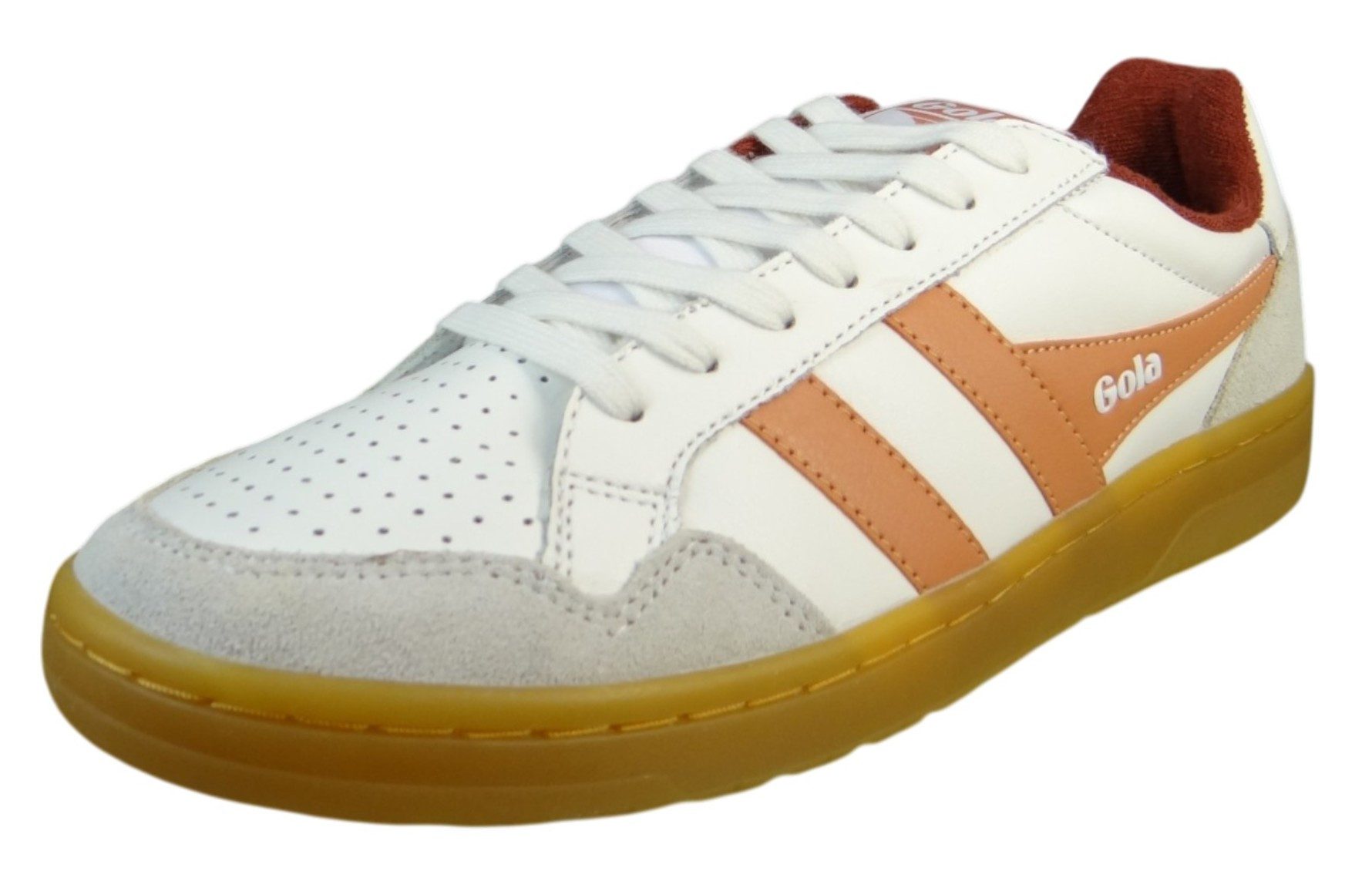 Gola CLB572 HU White/Terracotta/Red Ochre/Gum Sneaker