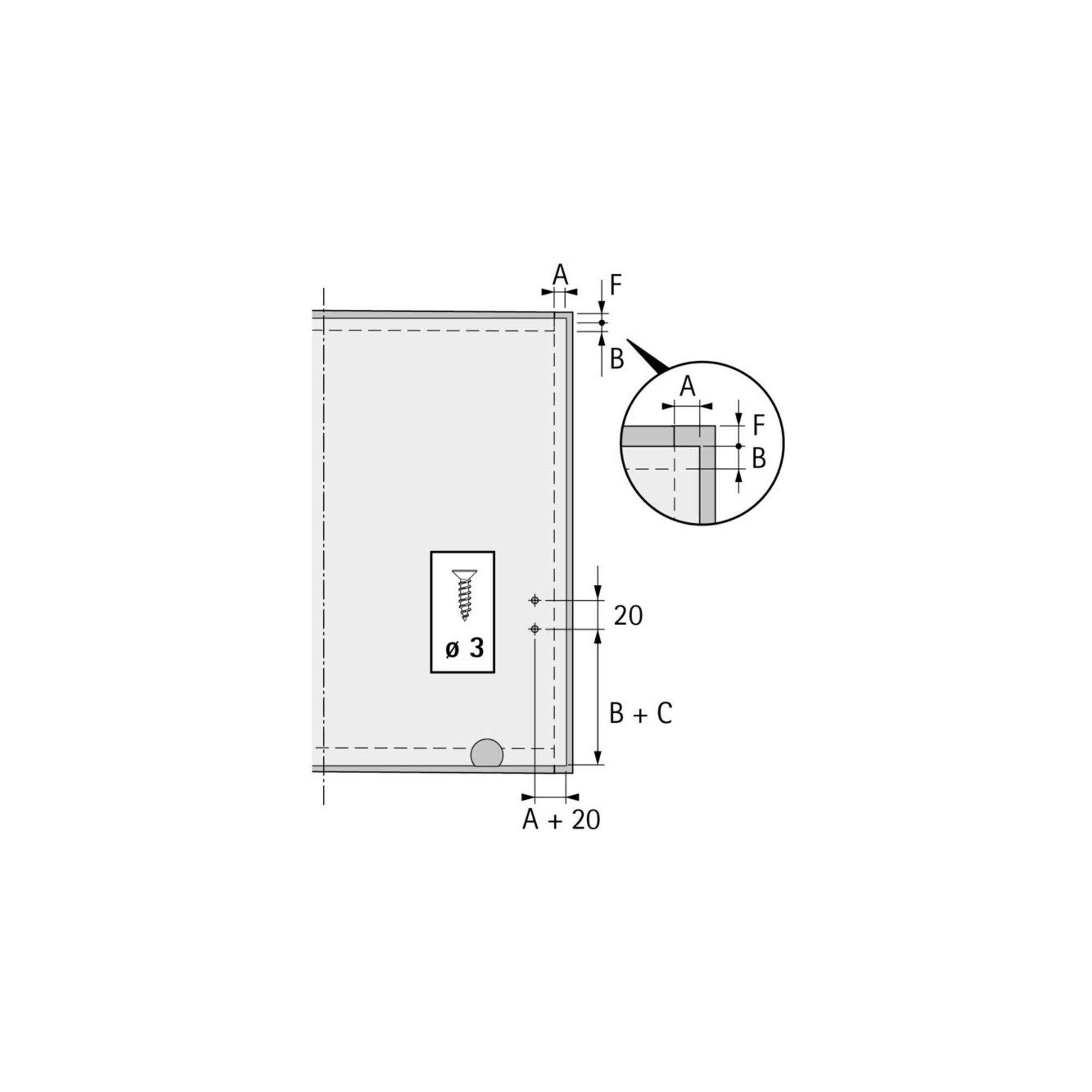 Hettich Möbelbeschlag Hettich MB-Klappenhalter Klappenh. 205 KH 13235 vernickelt, links/rech