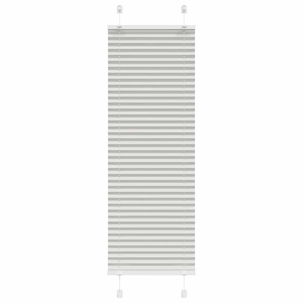 vidaXL Plissee, Plissee Hellgrau 45x100 cm Stoffbreite 44,4 cm Polyester