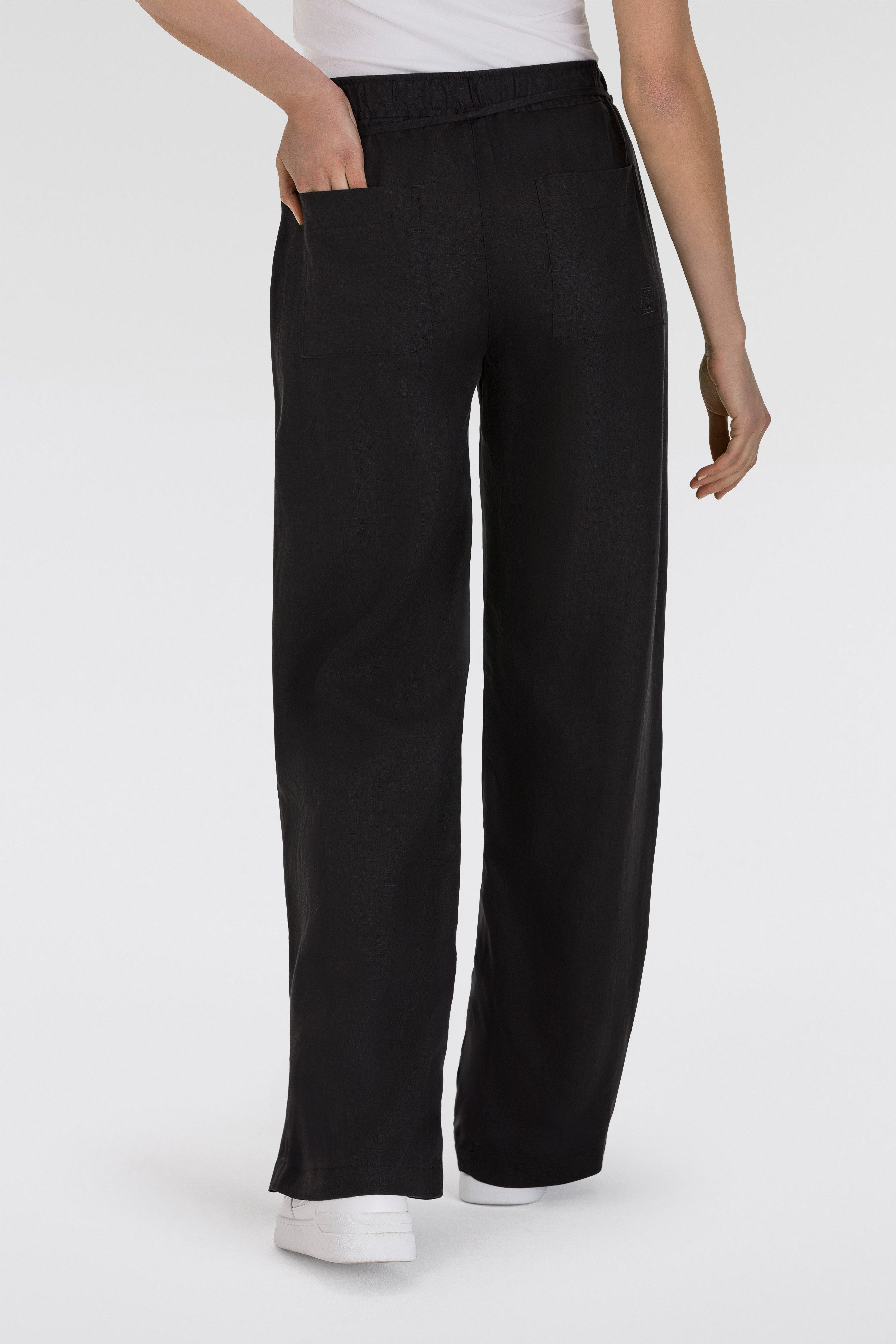 MAC Leinenhose CHIARA BELT Wide Fit, günstig online kaufen