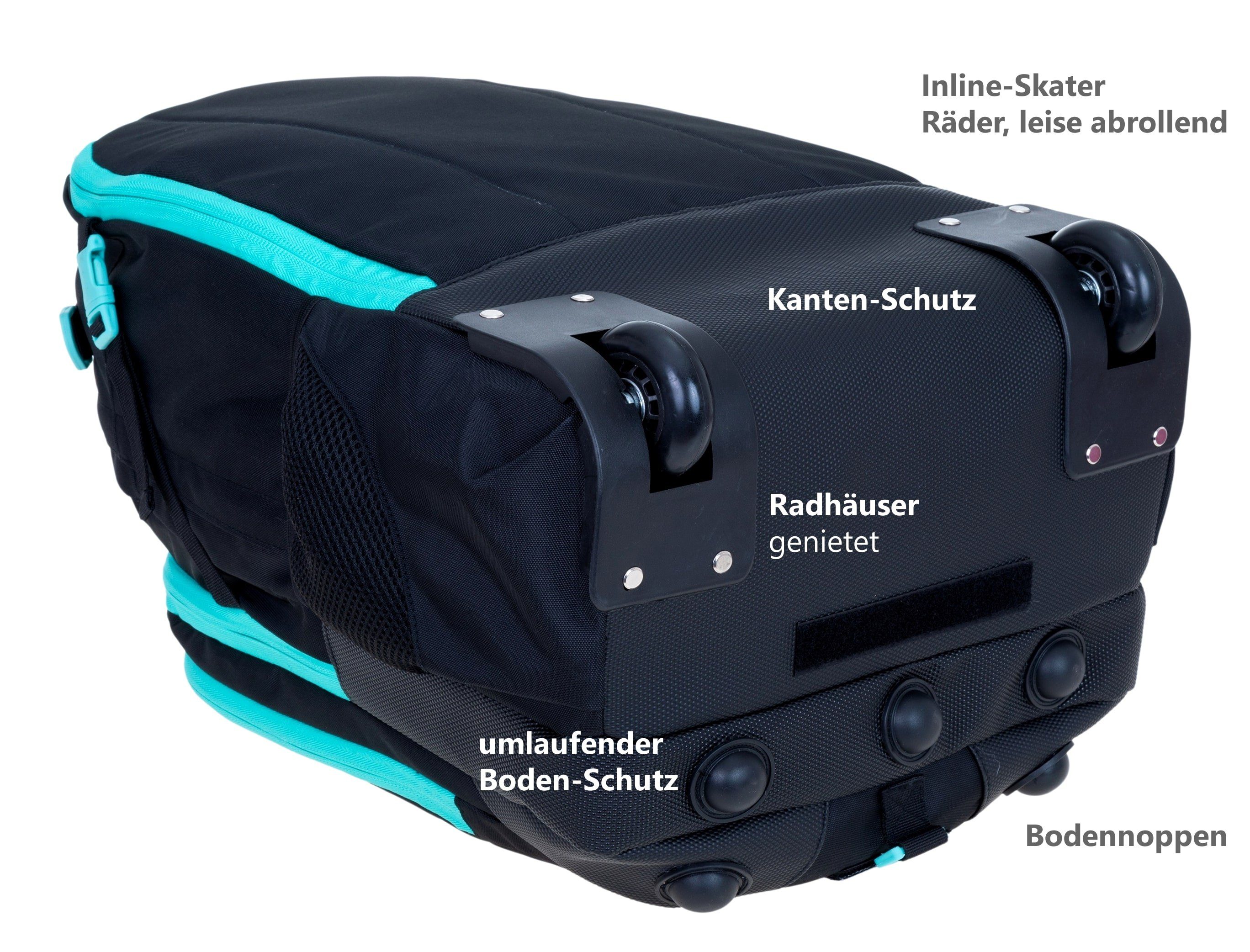 ELEPHANT Schulrucksack Trolley Hero Signature Schultrolley, Rucksacktrolley Schule Rucksack Rollen 3 Fächer Daypack Trolly – Bild 5 von 5