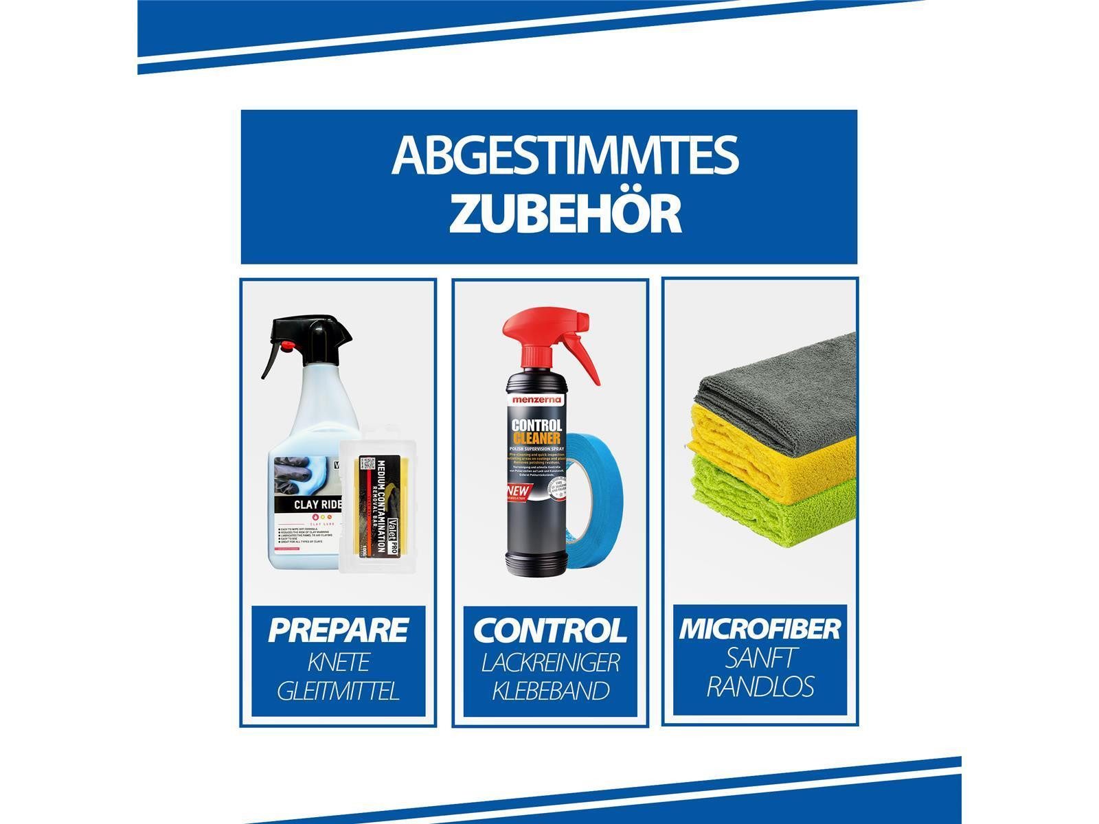 Garage Freaks Exzenter Poliermaschine Auto Politur Set PLSH H15, 15mm Hub, 125mm Stützteller + Versiegelung, 2100 min. U/min, 5000 max. U/min, (Spar-Set), Polit – Bild 5 von 5