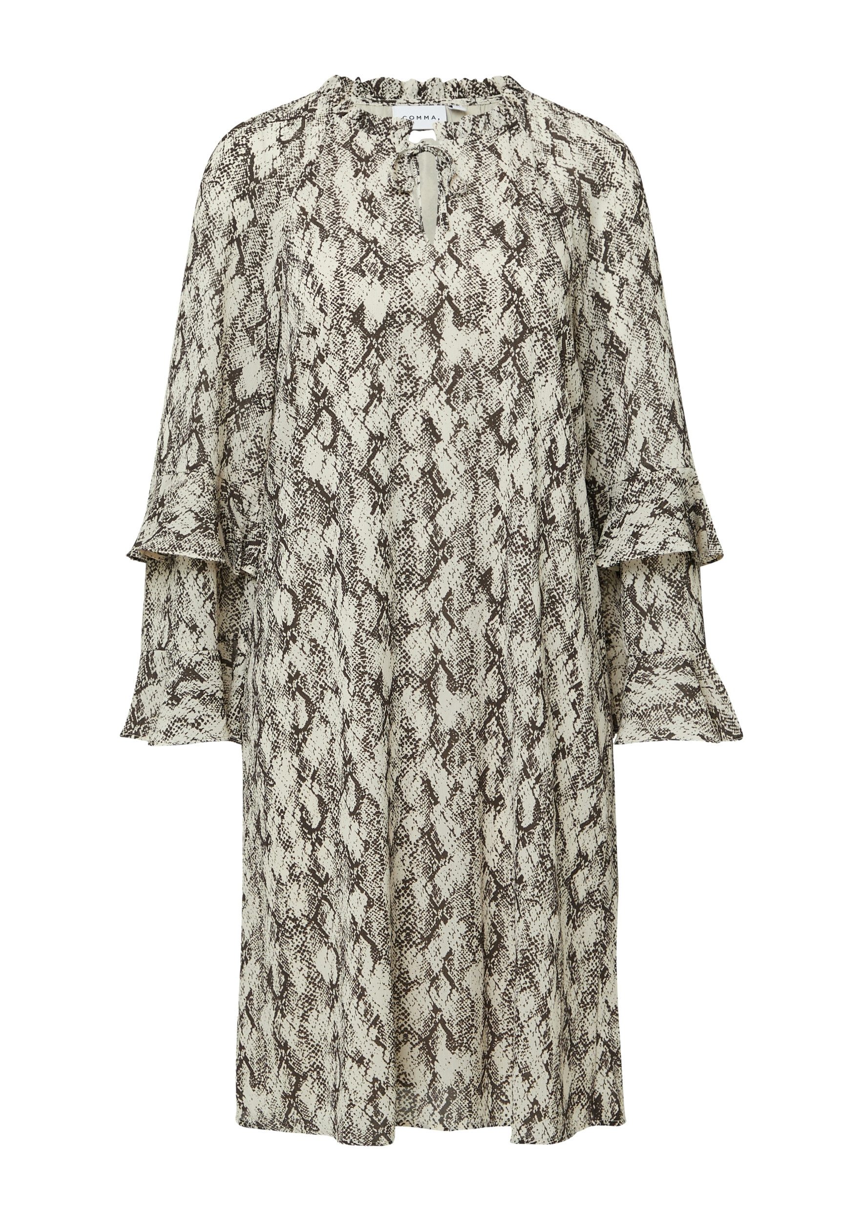 comma Blusenkleid Kleid GREY/BLACK