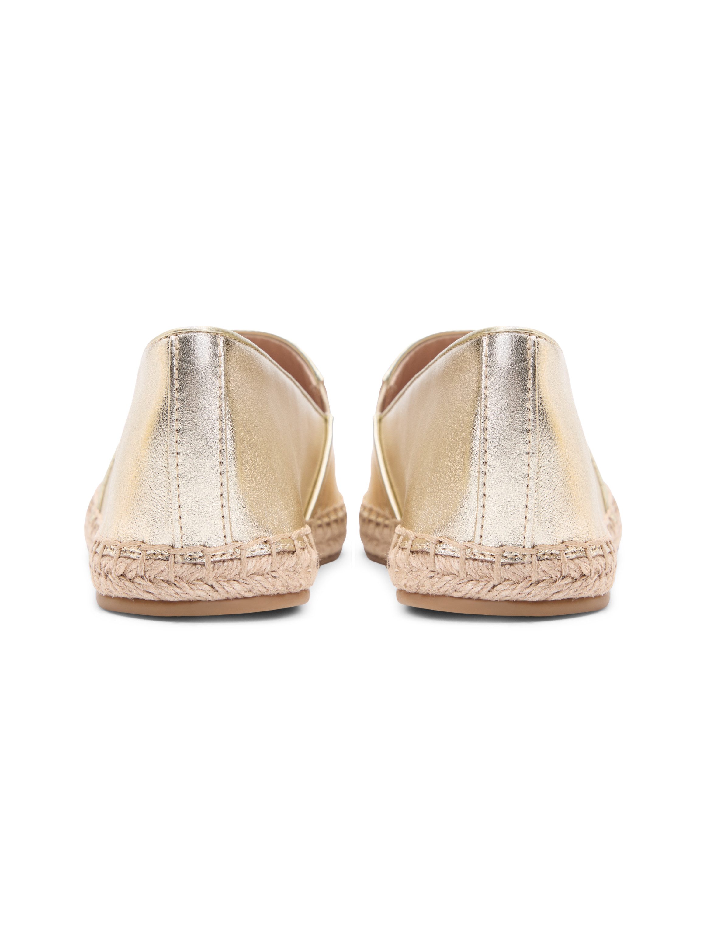 Tommy Hilfiger TH LOGO GOLD ESPADRILLE Espadrille Sommerschuh, Schlupfschuh mit edlem TH-Schmuckelement