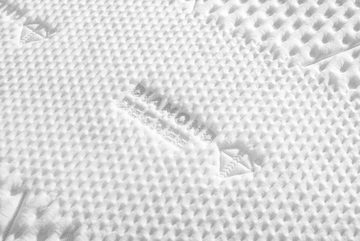 Kaltschaummatratze DIAMOND DEGREE MEDIUM, 100 x 200 cm, 7-Zonen, Dunlopillo, 25 cm hoch, Wärmeregulierend, Atmungsaktiv