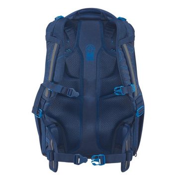 coocazoo Schulranzen Schulrucksack-Set PORTER Blue Motion 3-teilig (3-teilig), ergonomisch, Körpergröße: 135 - 180 cm, reflektiert