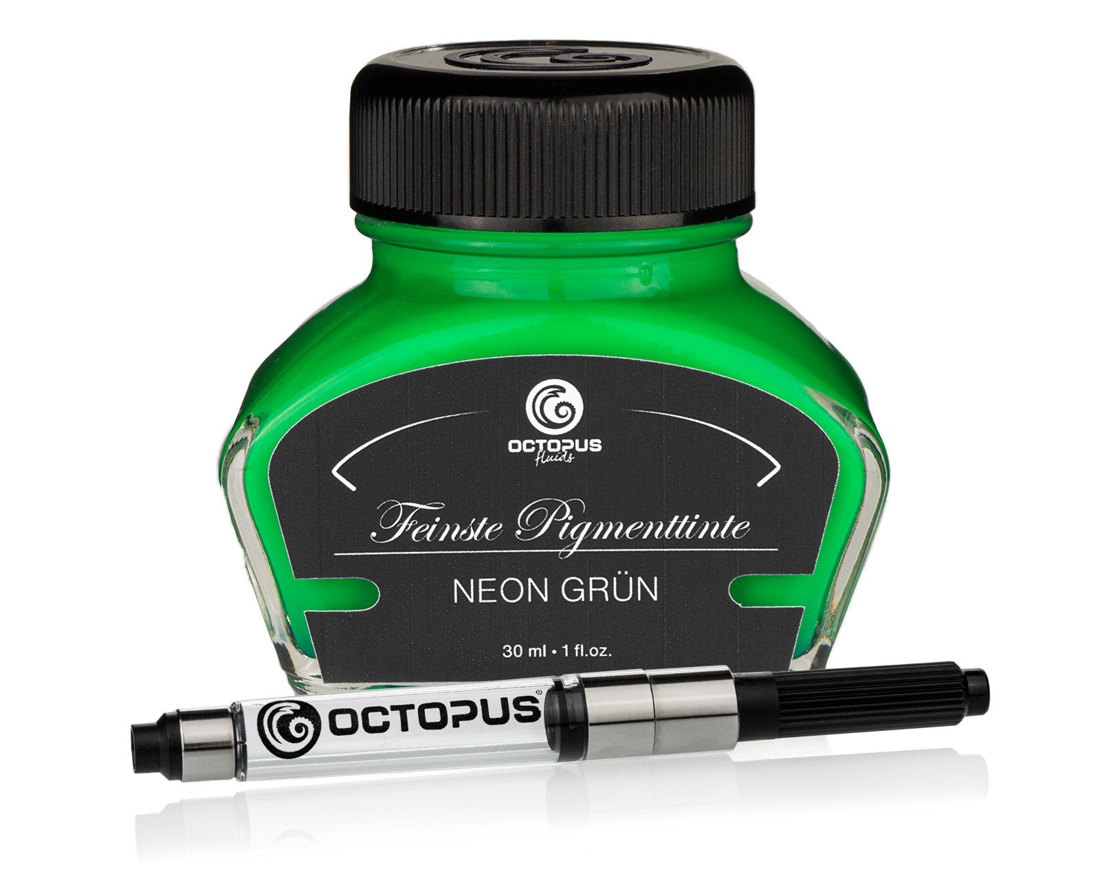 OCTOPUS Fluids Textmarkertinte mit Konverter für Füllhalter Tintenglas  (1-tlg., pigmentiert)