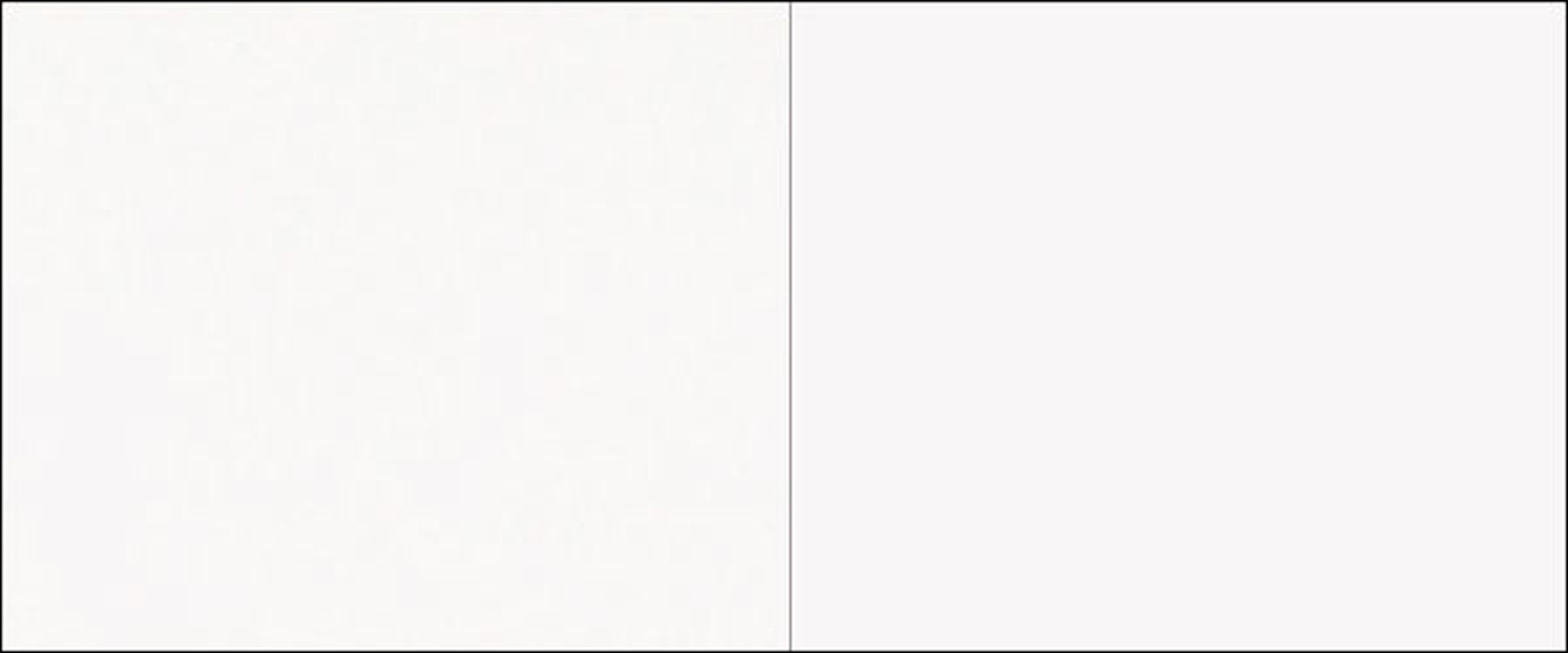Feldmann-Wohnen Klapphängeschrank & mit und Bonn weiß Front- (Bonn, Milchglaseinsatz Küchenhängeschrank) Klappe wählbar Korpusfarbe 80cm matt