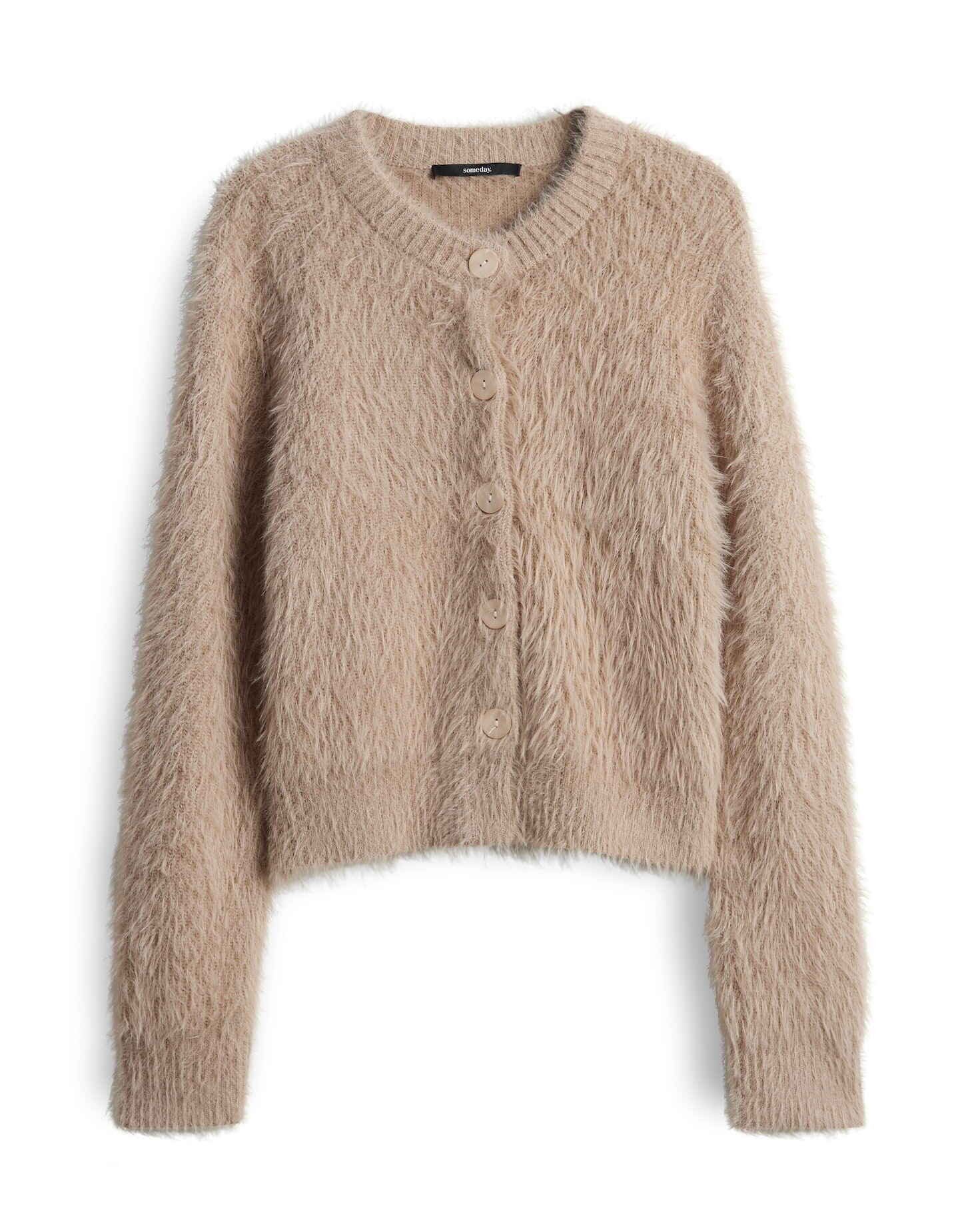 someday Cardigan TANNELIE Slim mit haarigem Effektgarn Slim Cardigan mit ha günstig online kaufen