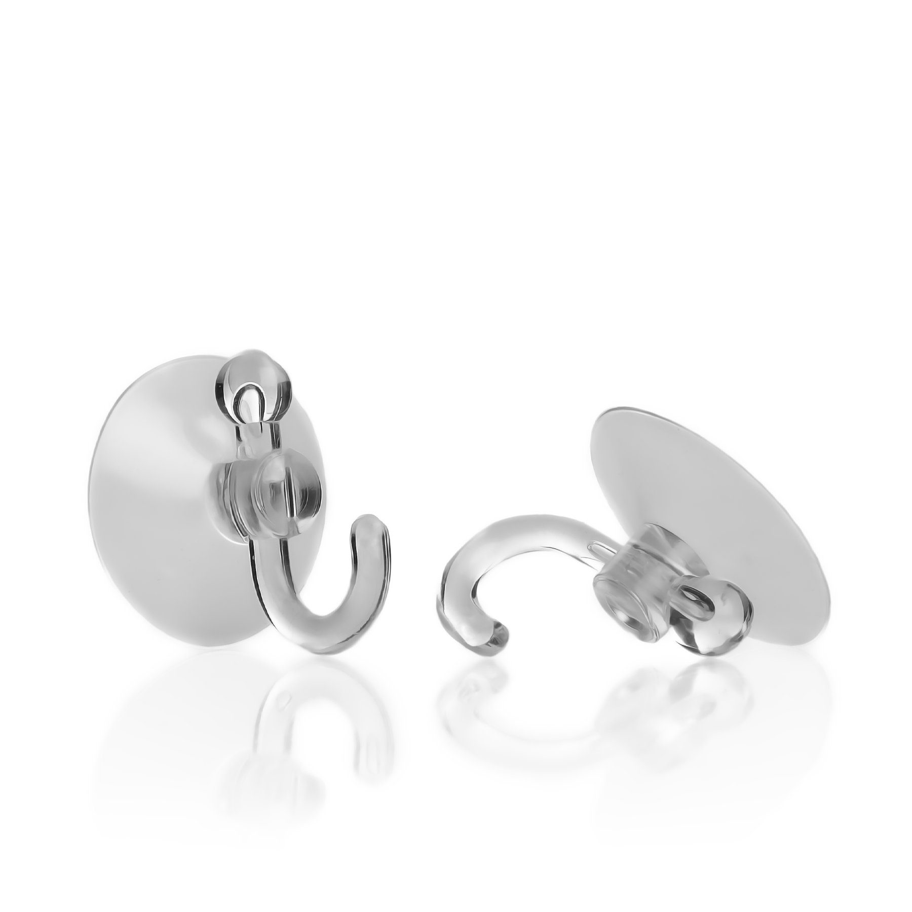 BigDean Dekohaken 40x Saugnapf mit Haken 30mm Fenster Saugnoppen Saughaken günstig online kaufen