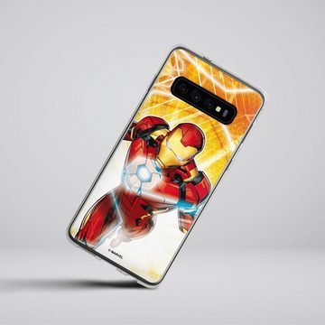 DeinDesign Handyhülle Iron Man on Fire, Samsung Galaxy S10 Plus Silikon Hülle Bumper Case Handy Schutzhülle