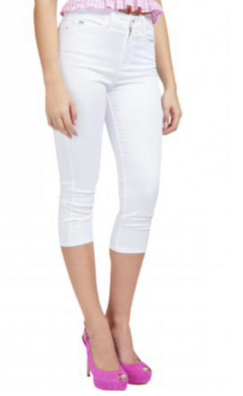 Guess 7/8-Hose »Guess Jeans Capri Hose - 7/8 Damen schwarz Erwach« online  kaufen | OTTO