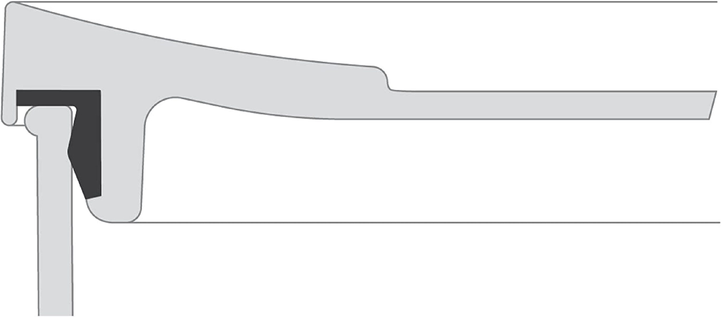Mepal Vorratsdose Vorratsbehälter Aufschnitt Modula - Kühlschrank Vorratsdose mit Deckel, Styrol-Acrylnitril (SAN), Polyethylen (PE), ideal zum Lagern für Wurst und Käse