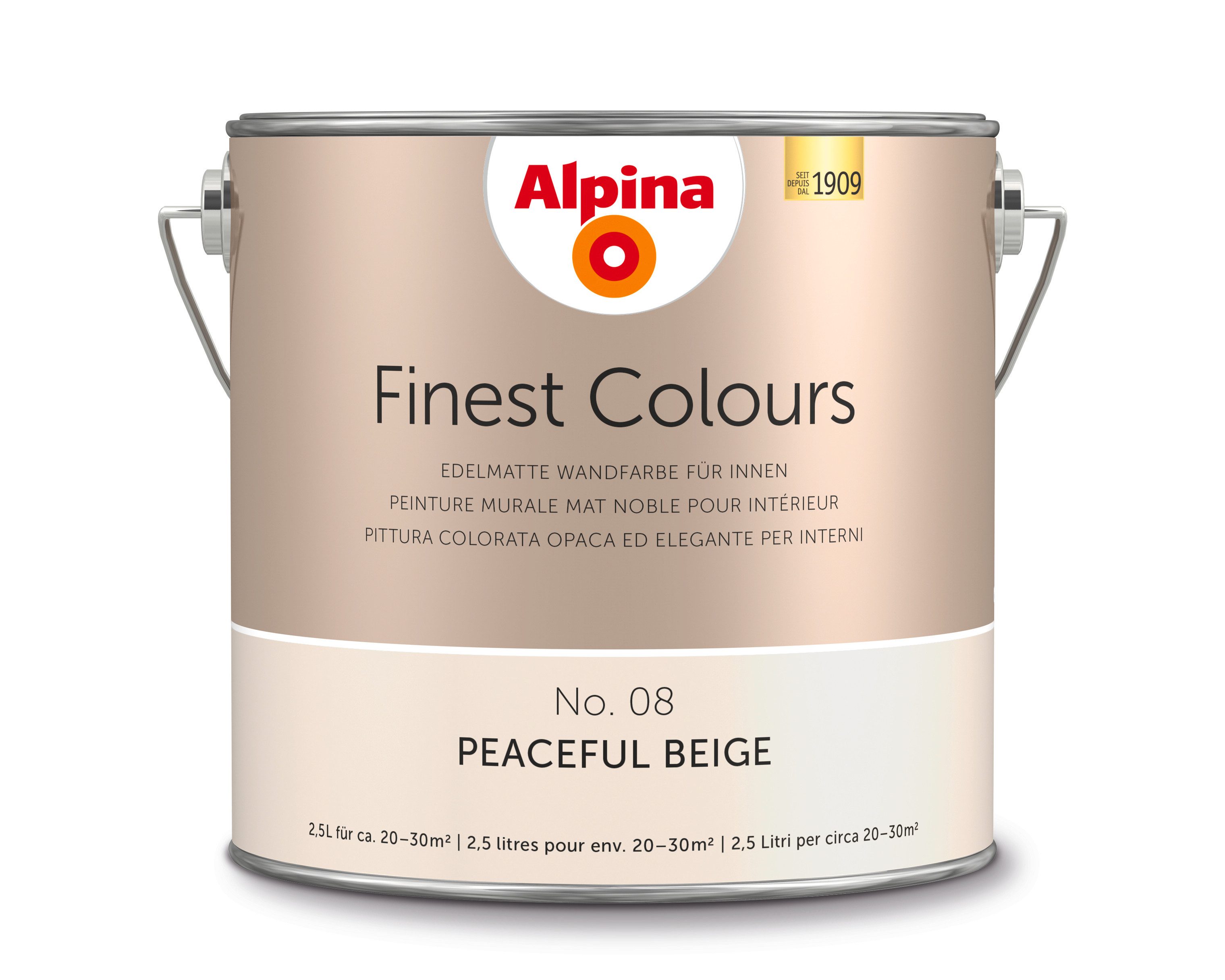 Alpina Wandfarbe Alpina Finest Colours edelmatt 2,5 Liter