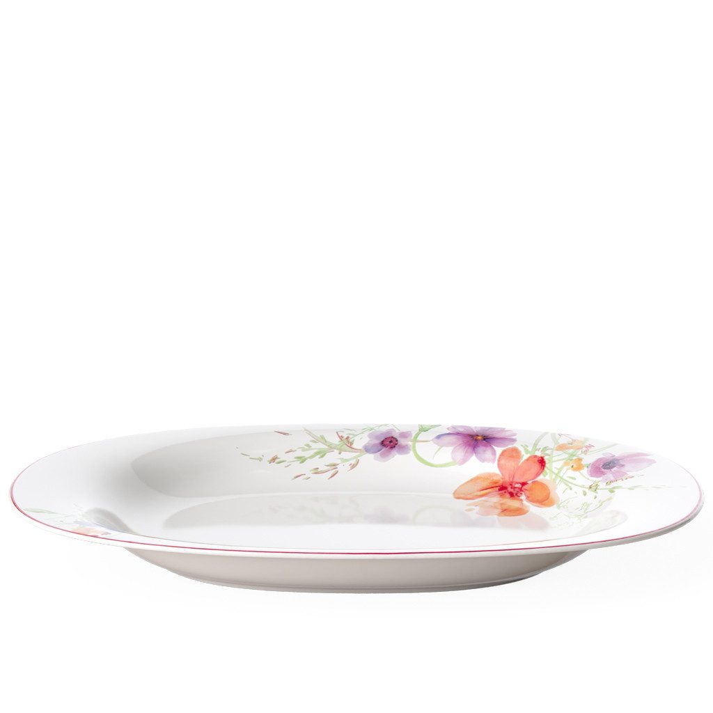 Villeroy & Boch Servierplatte Mariefleur Servierplatte, Porzellan, (1-tlg), Premium Porcelain, mikrow.- & spülm.sicher, Made in Germany