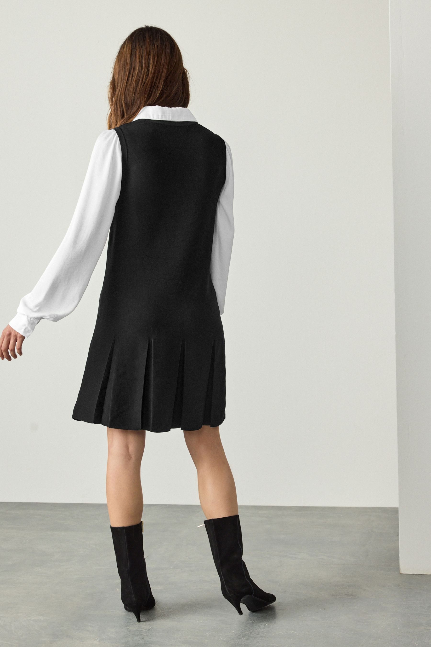 Next Strickkleid Gestricktes, mehrlagiges Trägerkleid (1-tlg) günstig online kaufen