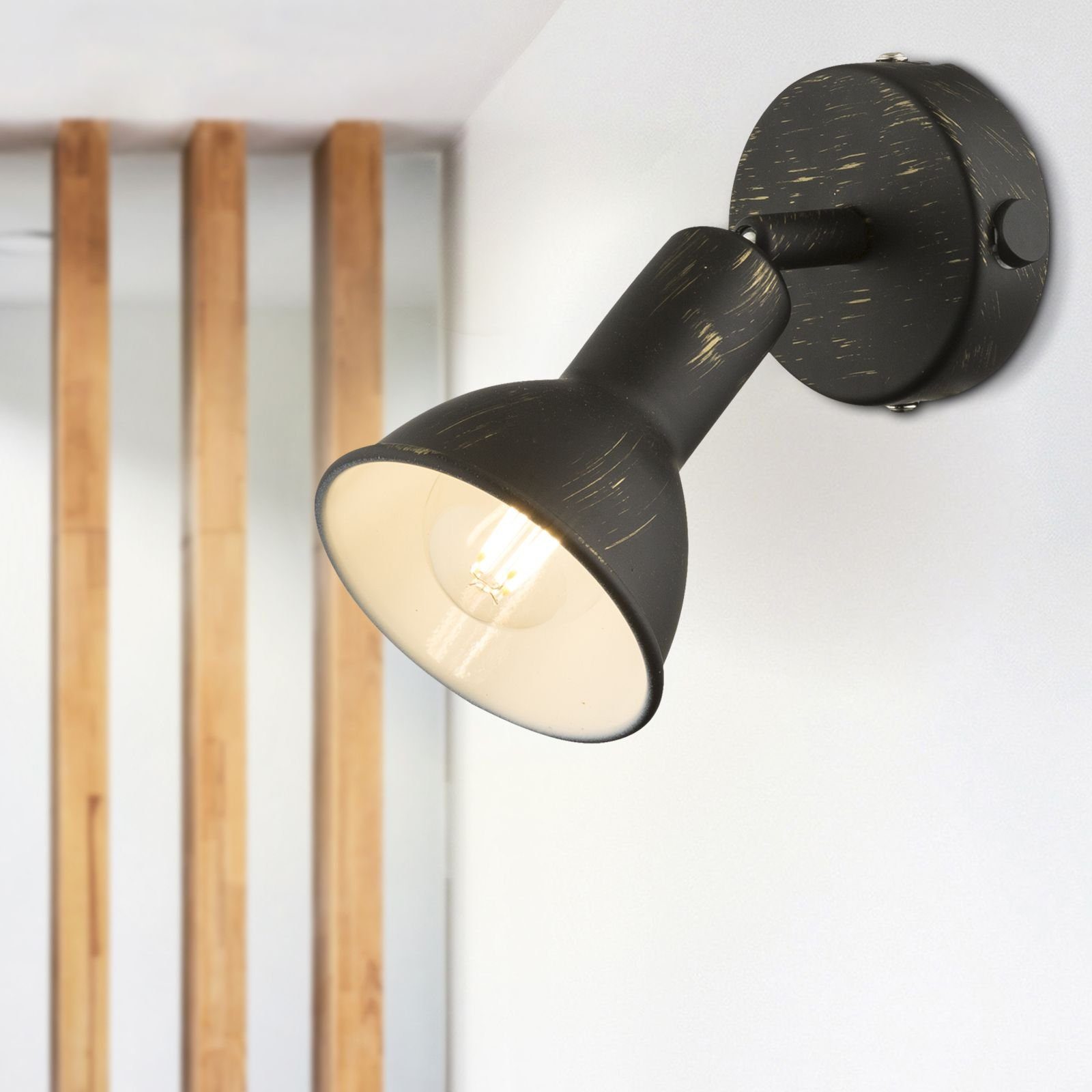 Globo Wandleuchte GLOBO Schalter Wandlampe Innen Wandleuchte mit Wohnzimmer