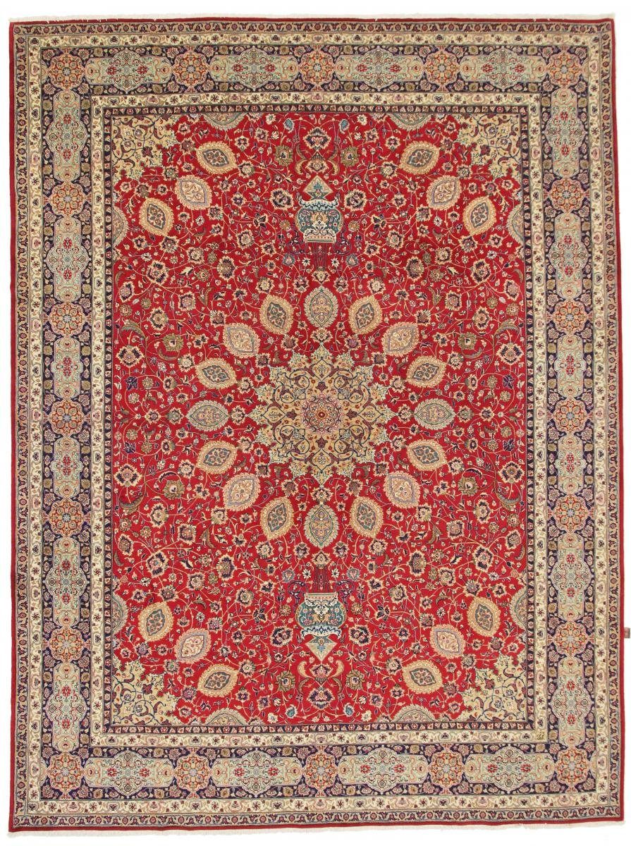 Orientteppich Täbriz Signiert Tagipur 294x393 Handgeknüpfter Orientteppich, Nain Trading, rechteckig, Höhe: 10 mm