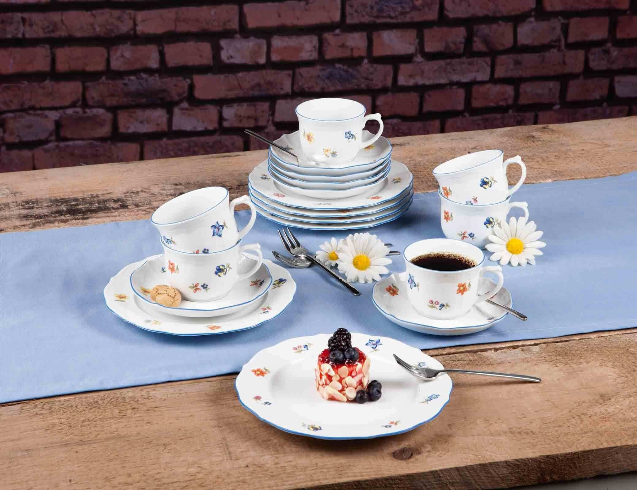 Seltmann Weiden Eierbecher Sonate Nostalgie Eierbecher ø 12,5 cm 6er Set, (6er Set, 6-tlg., 6x Eierbecher)